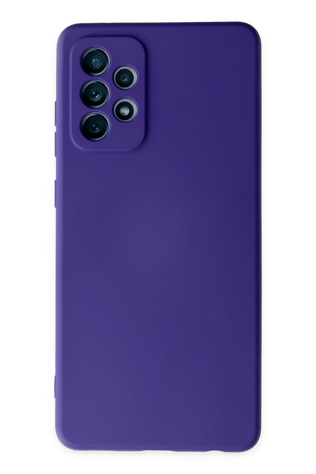 Newface Samsung Galaxy A72 Kılıf Nano içi Kadife Silikon - Mor