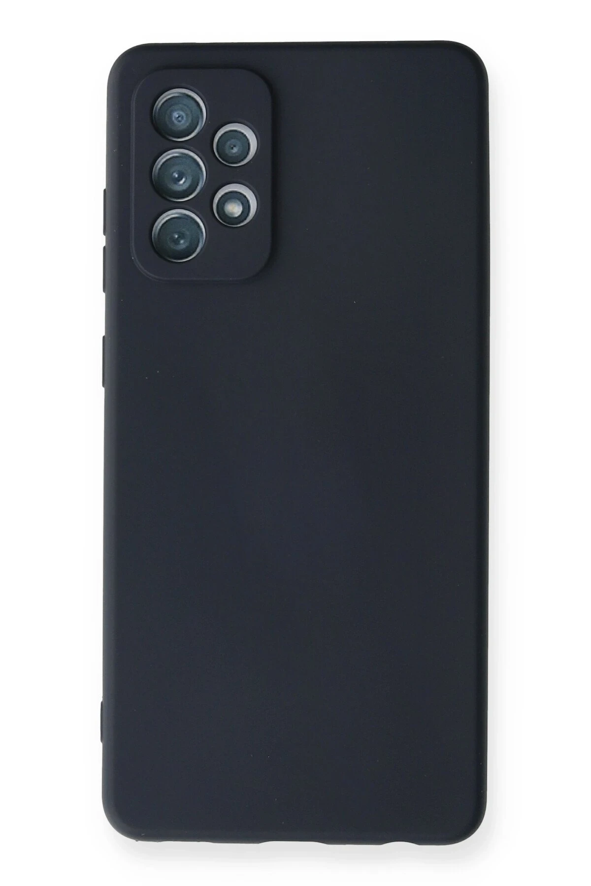 Newface Samsung Galaxy A72 Kılıf Nano içi Kadife Silikon - Lacivert