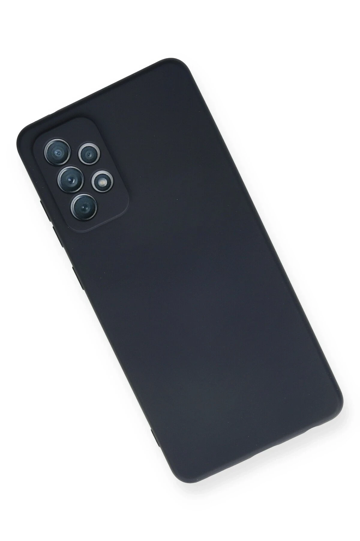 Newface Samsung Galaxy A72 Kılıf Nano içi Kadife Silikon - Lacivert