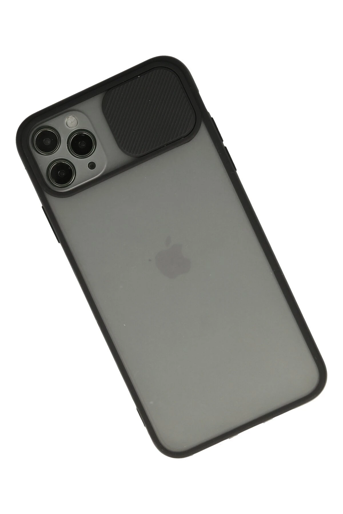 Newface iPhone 11 Pro Kılıf Palm Buzlu Kamera Sürgülü Silikon - Siyah
