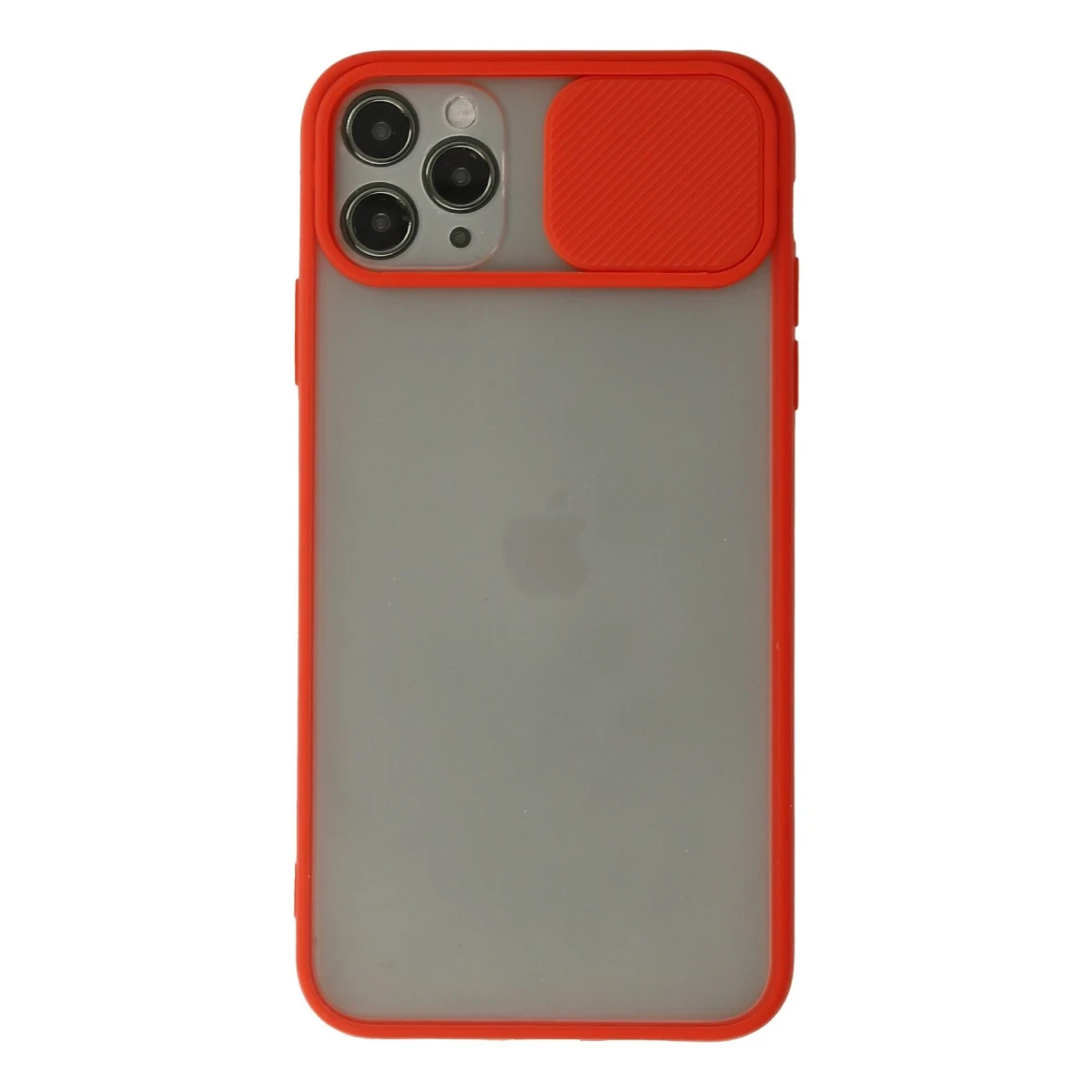 Newface Apple iPhone 11 Pro Kılıf Palm Buzlu Kamera Sürgülü Silikon - Kırmızı