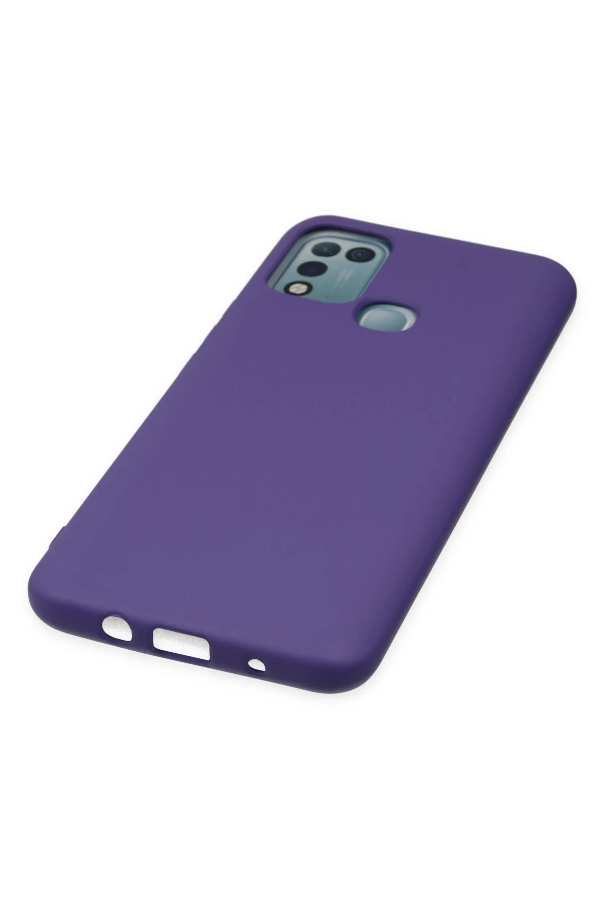 Newface İnfinix Hot 10 Play Kılıf Nano içi Kadife Silikon - Mor