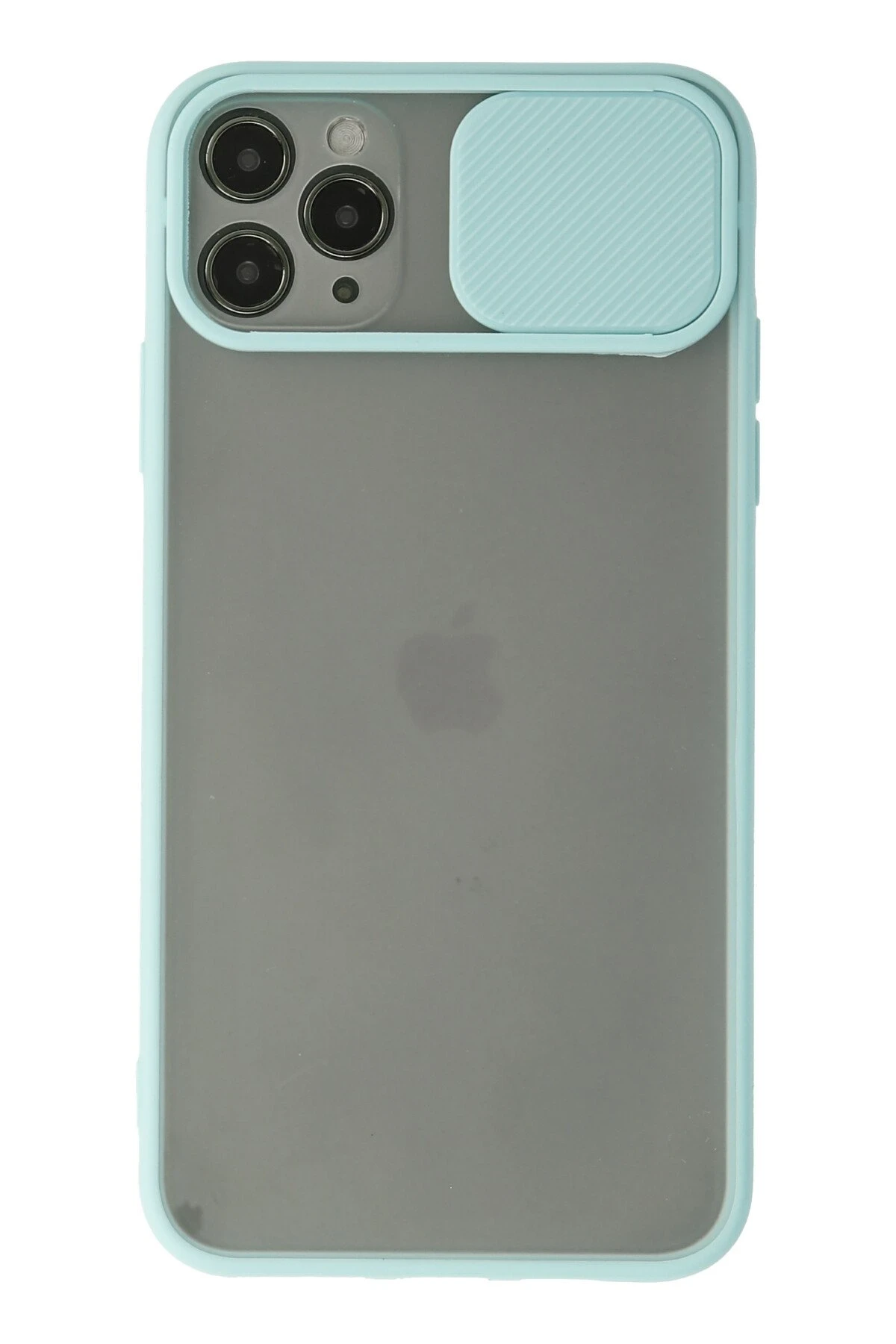 Newface iPhone 11 Pro Kılıf Palm Buzlu Kamera Sürgülü Silikon - Turkuaz