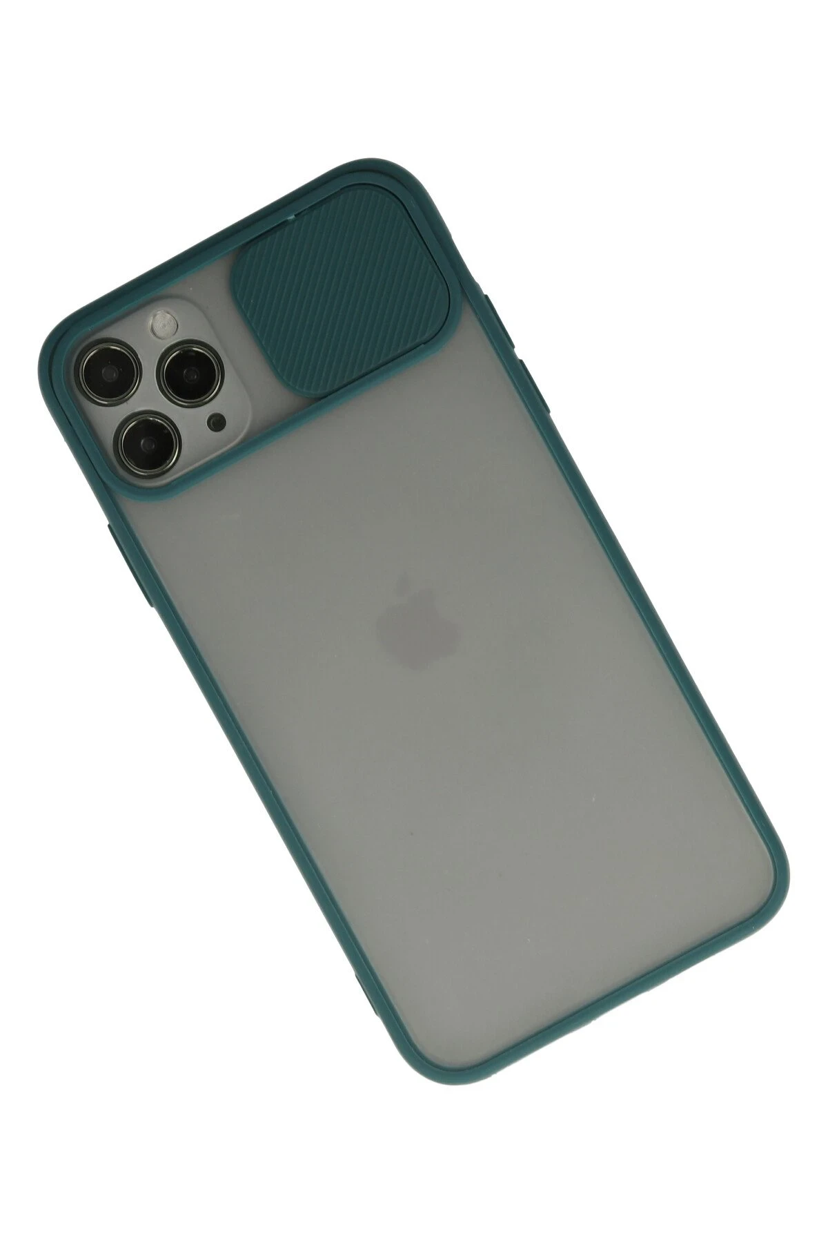Newface Apple iPhone 11 Pro Max Kılıf Palm Buzlu Kamera Sürgülü Silikon - Yeşil — görsel 2