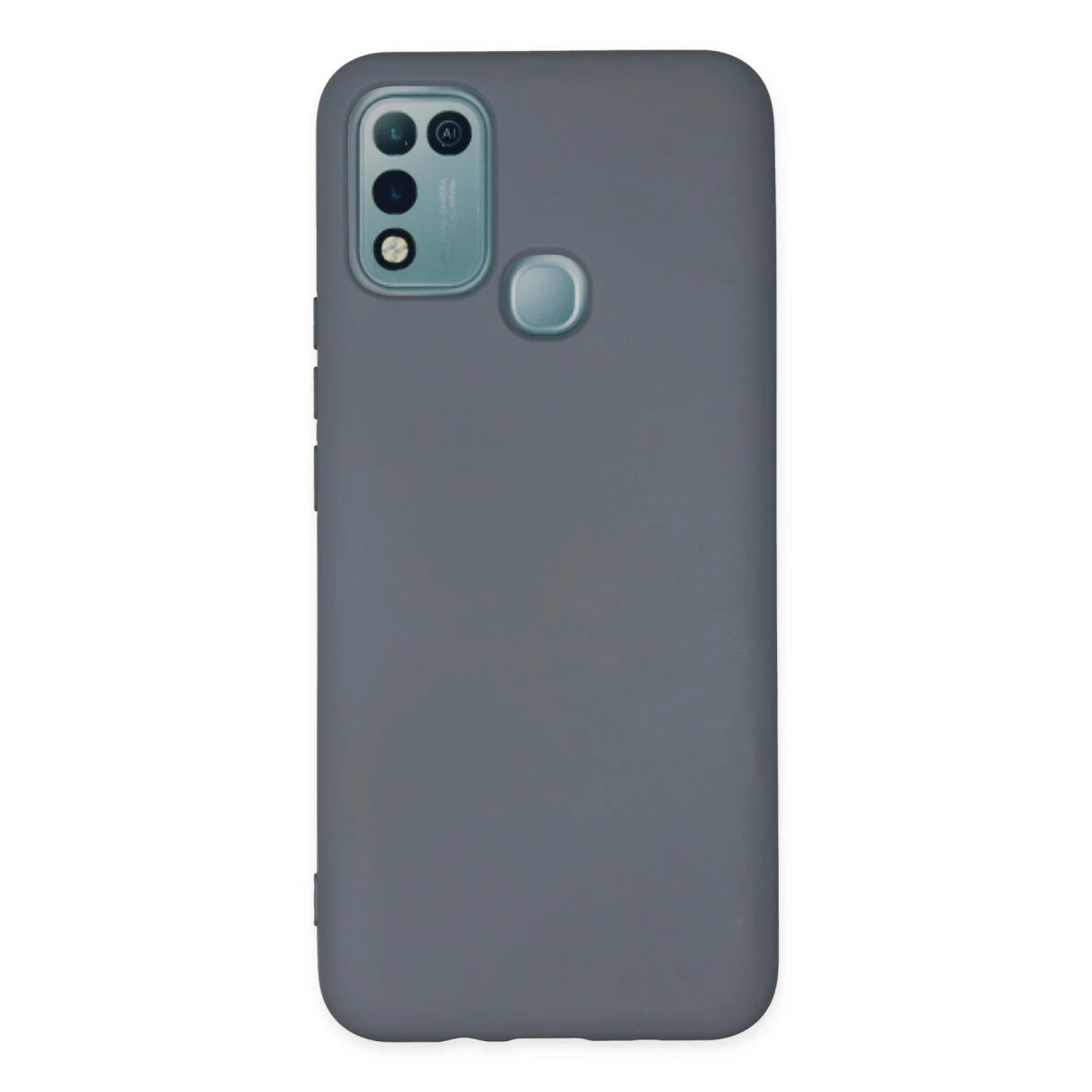 Newface İnfinix Hot 10 Play Kılıf Nano içi Kadife Silikon - Gri