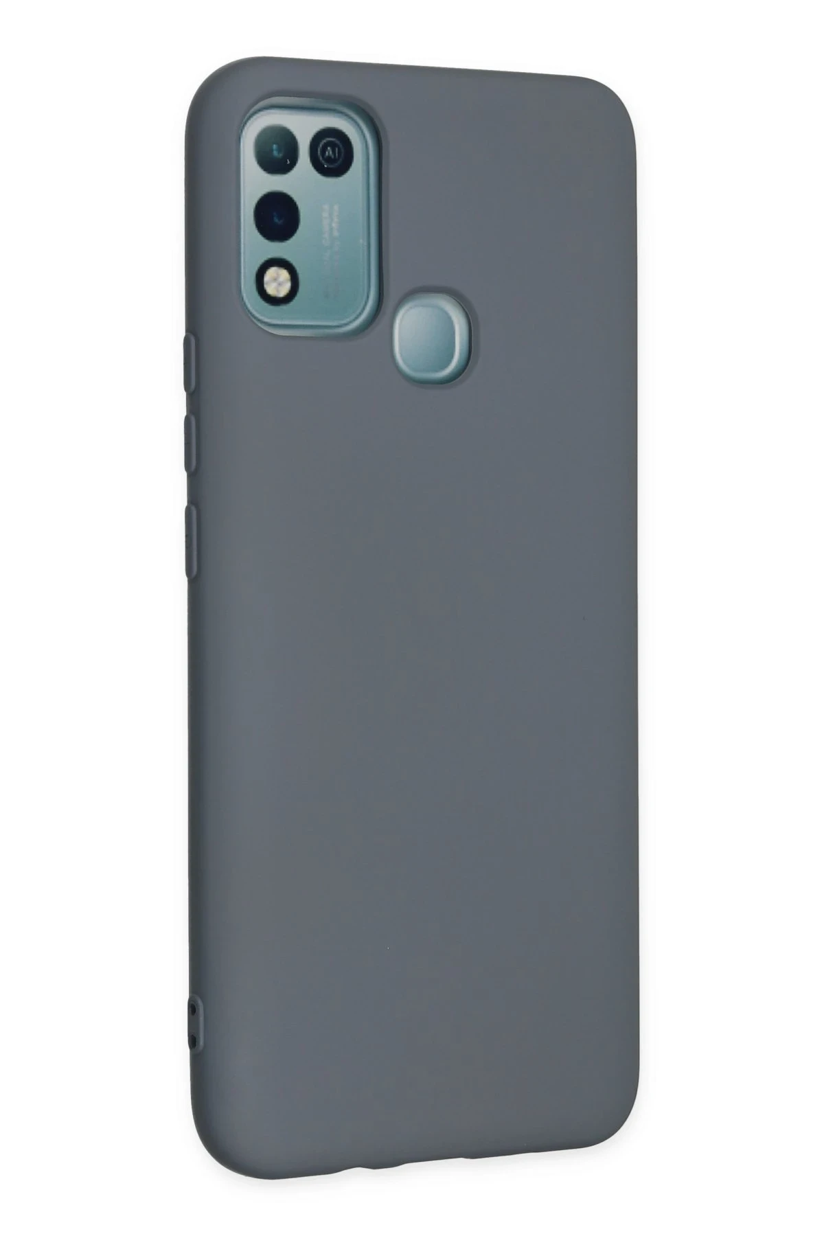 Newface İnfinix Hot 10 Play Kılıf Nano içi Kadife Silikon - Gri