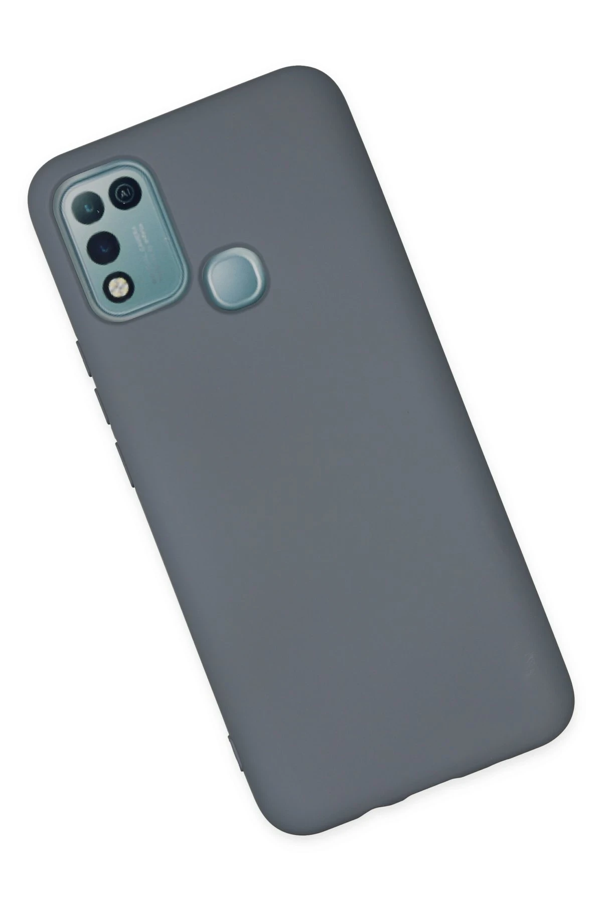 Newface İnfinix Hot 10 Play Kılıf Nano içi Kadife Silikon - Gri