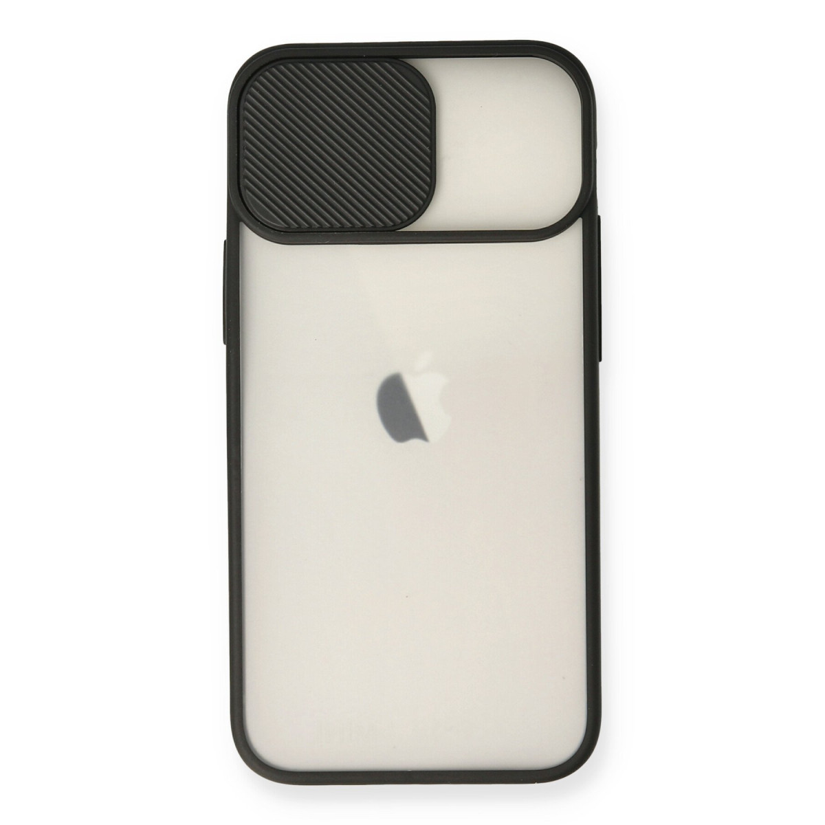 Newface Apple iPhone 12 Mini Kılıf Palm Buzlu Kamera Sürgülü Silikon - Siyah — görsel 8