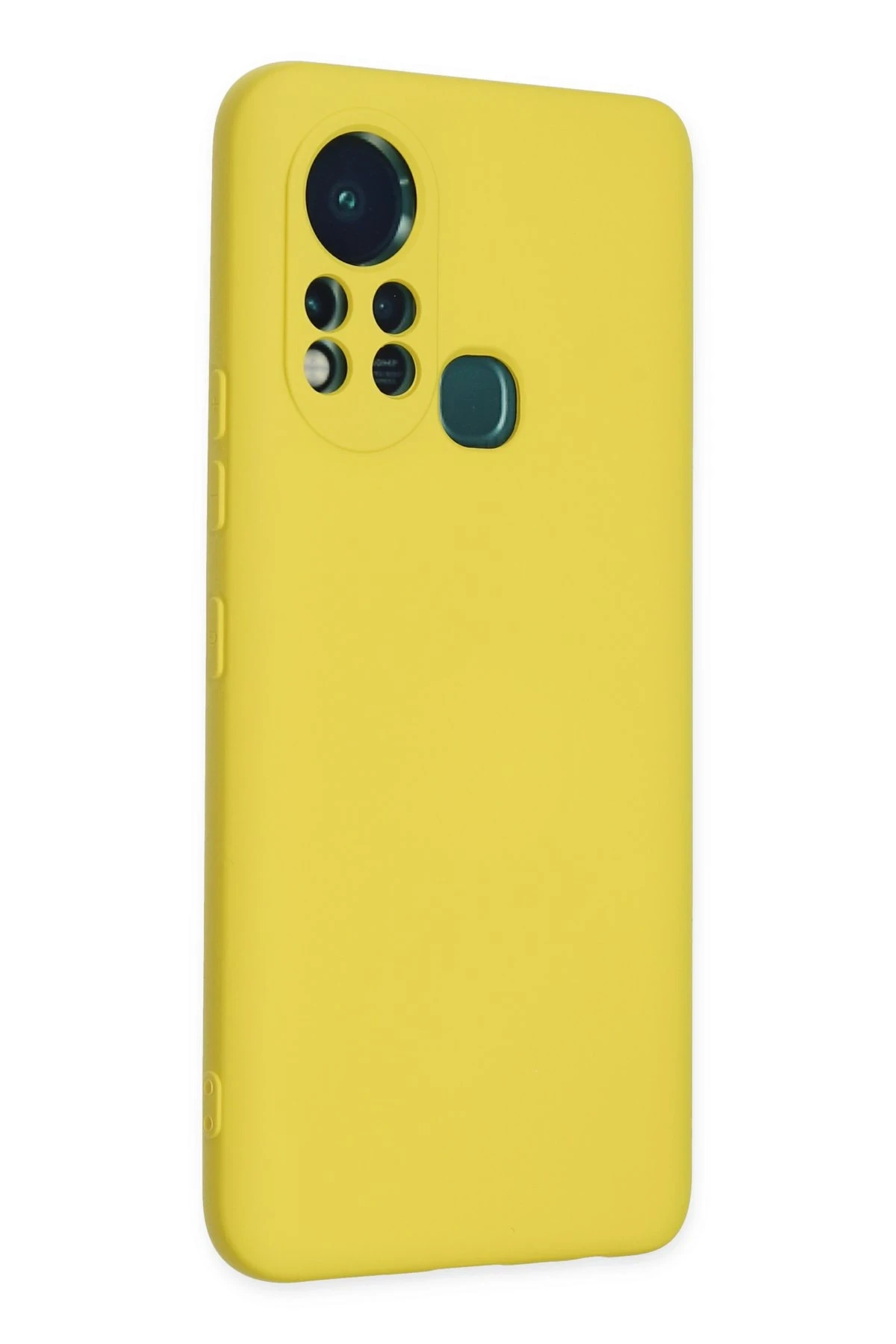 Newface İnfinix Hot 11s Kılıf Nano içi Kadife Silikon - Sarı