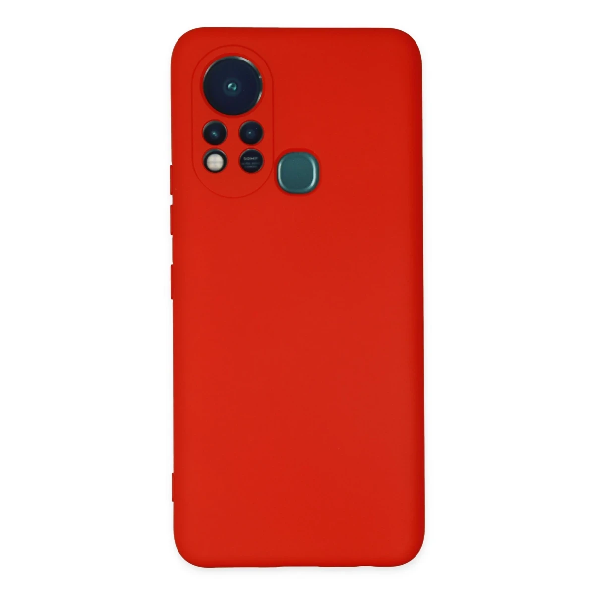 Newface İnfinix Hot 11s Kılıf Nano içi Kadife Silikon - Kırmızı