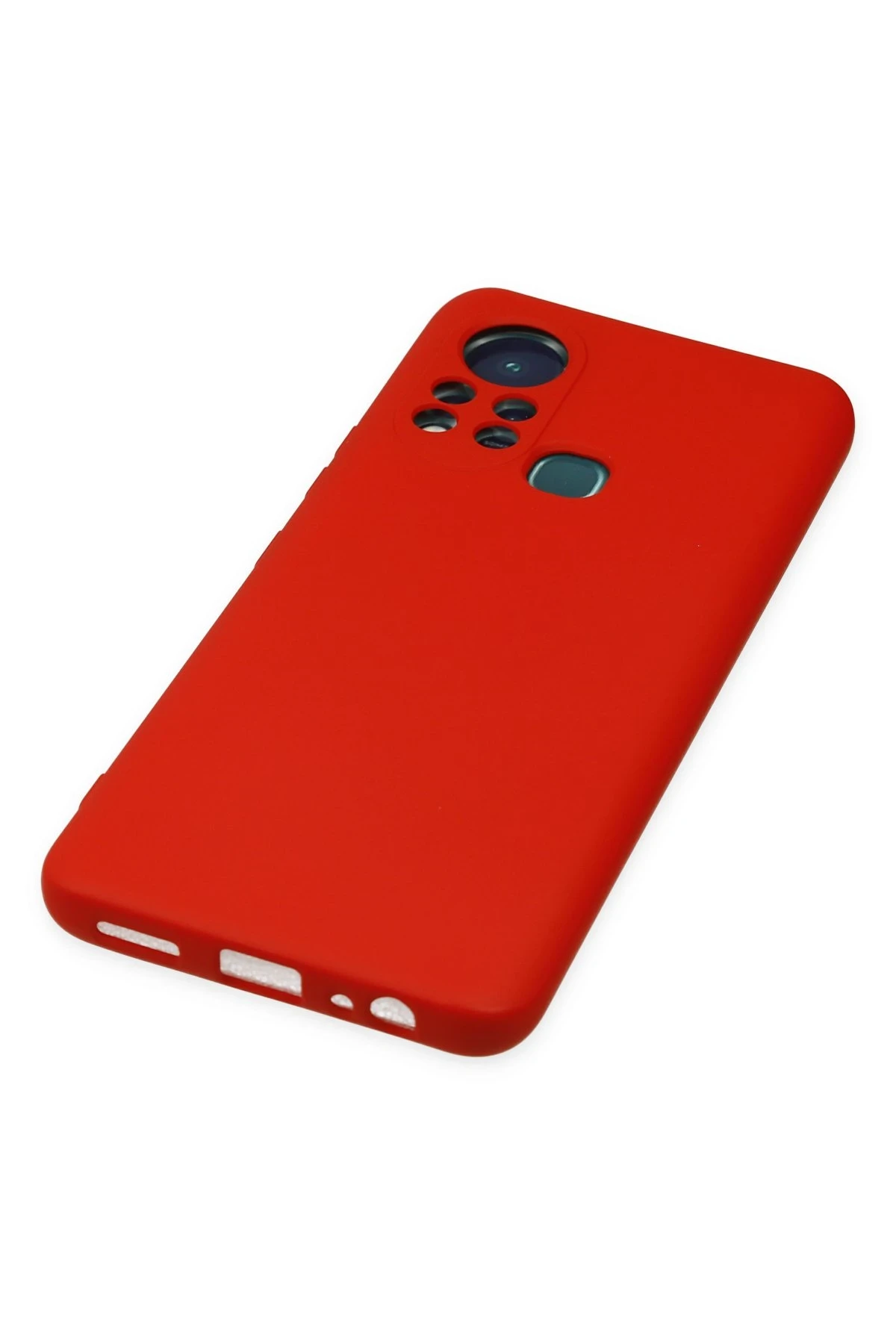 Newface İnfinix Hot 11s Kılıf Nano içi Kadife Silikon - Kırmızı