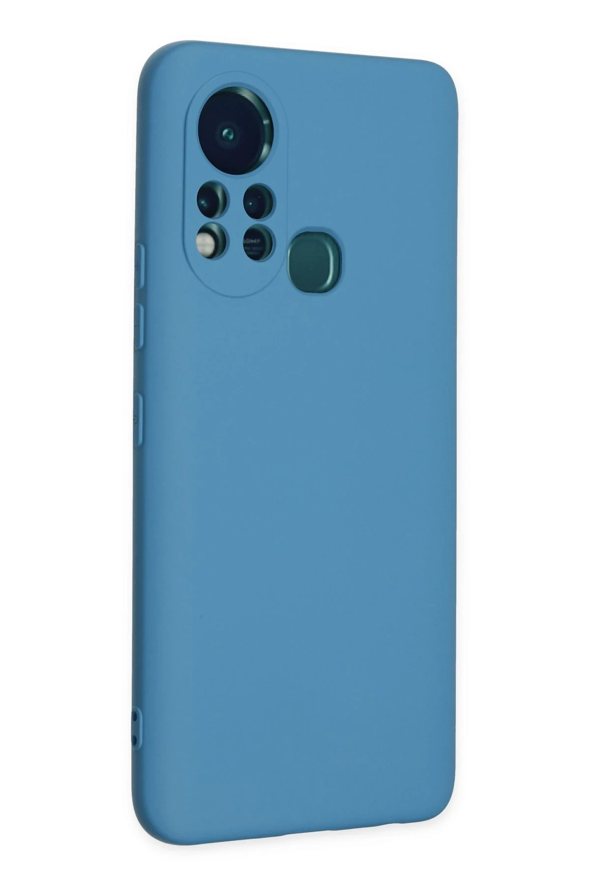 Newface İnfinix Hot 11s Kılıf Nano içi Kadife Silikon - Mavi