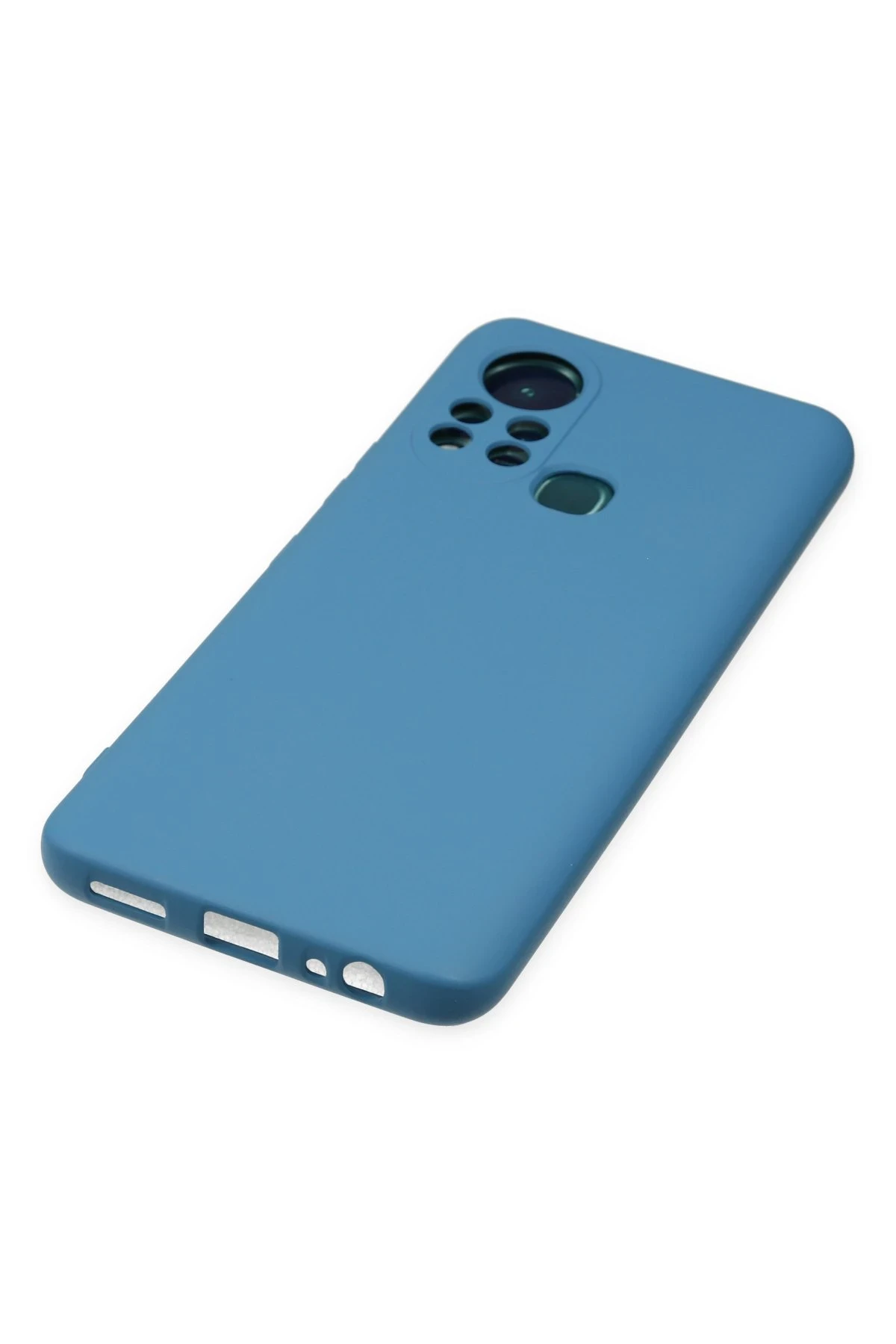 Newface İnfinix Hot 11s Kılıf Nano içi Kadife Silikon - Mavi