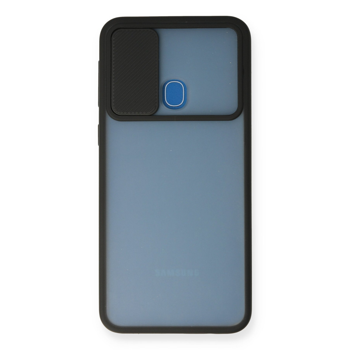 Newface Samsung Galaxy M31 Kılıf Palm Buzlu Kamera Sürgülü Silikon - Siyah — görsel 8