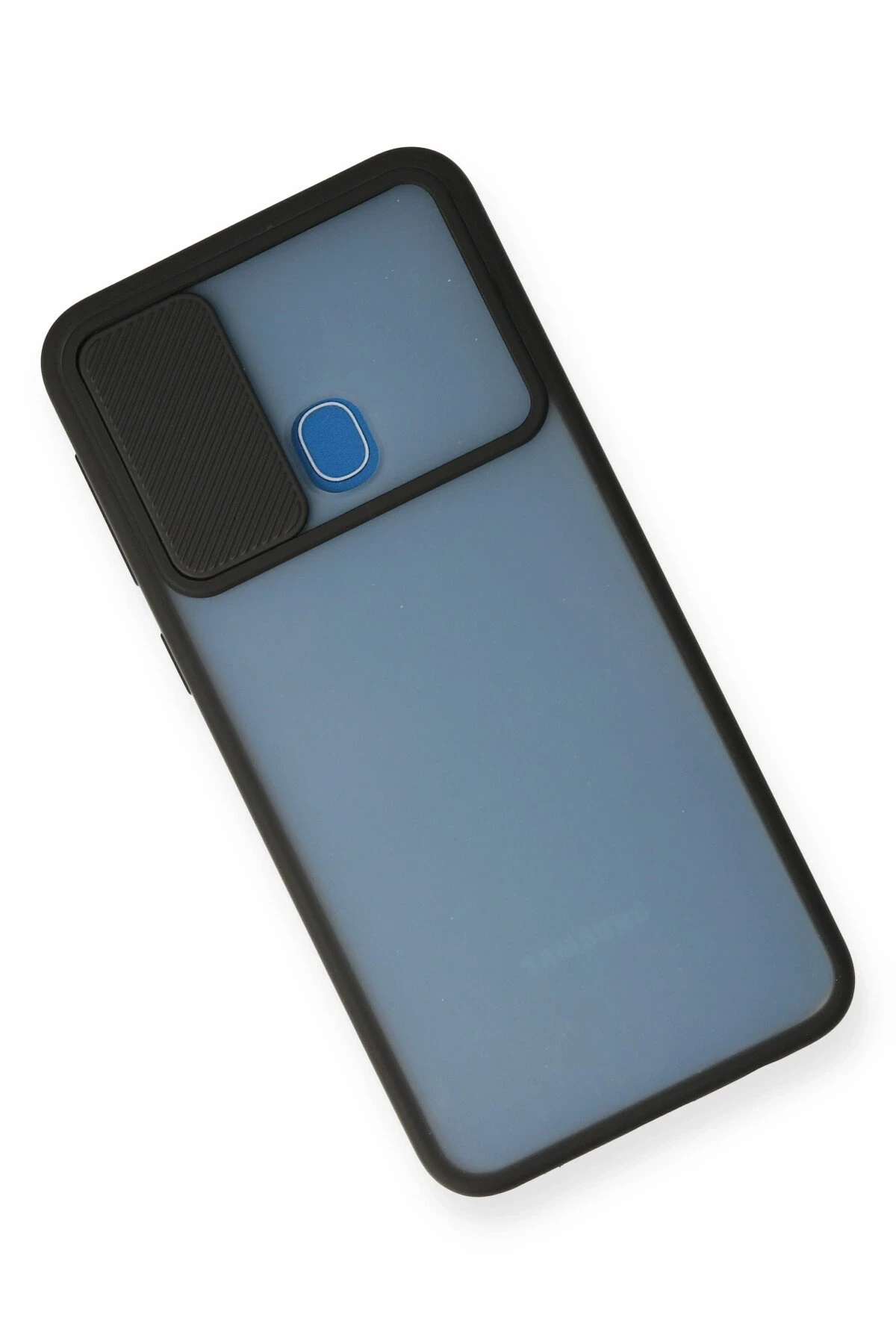 Newface Samsung Galaxy M31 Kılıf Palm Buzlu Kamera Sürgülü Silikon - Siyah — görsel 3