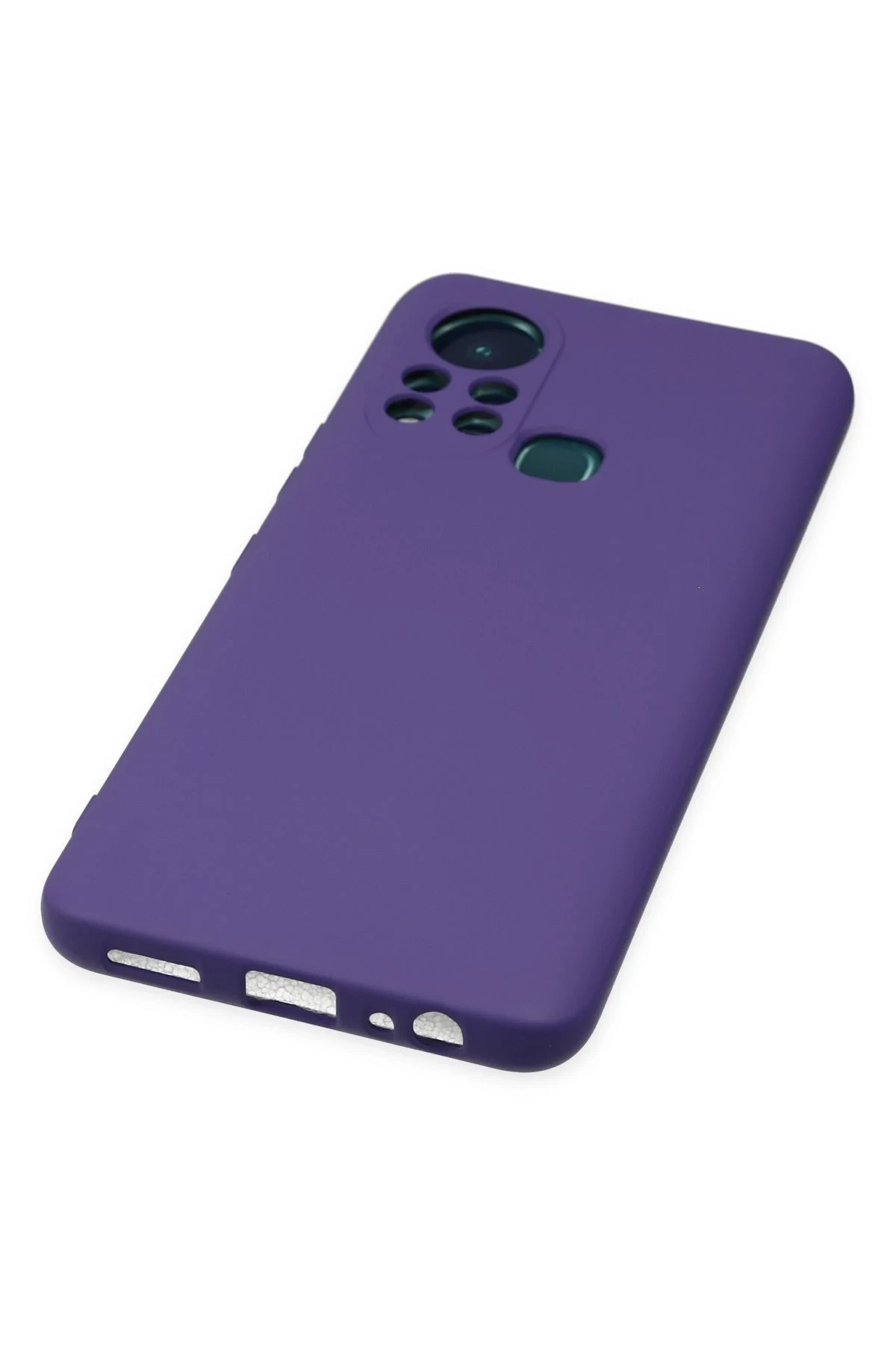Newface İnfinix Hot 11s Kılıf Nano içi Kadife Silikon - Mor