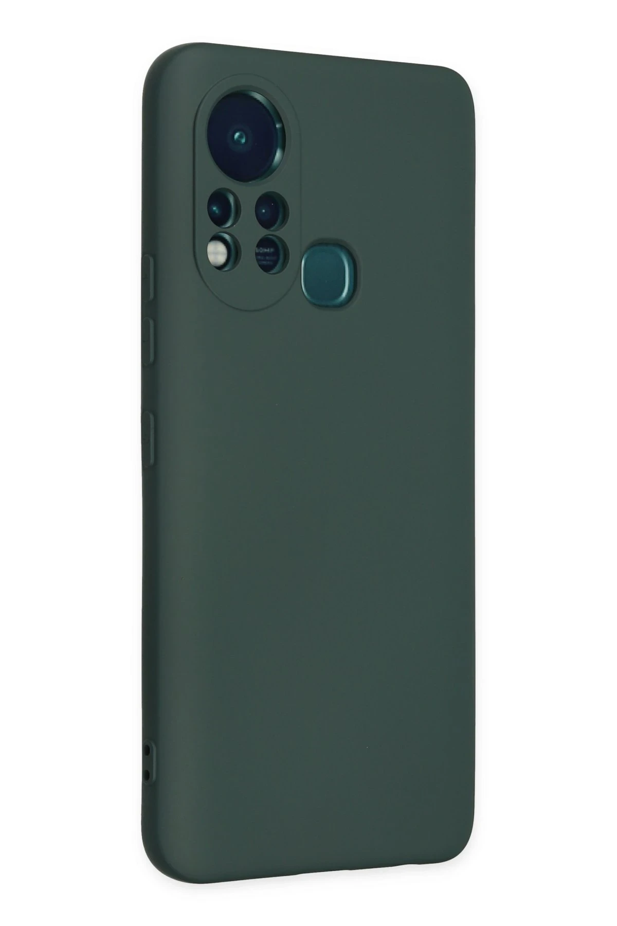 Newface İnfinix Hot 11s Kılıf Nano içi Kadife Silikon - Koyu Yeşil