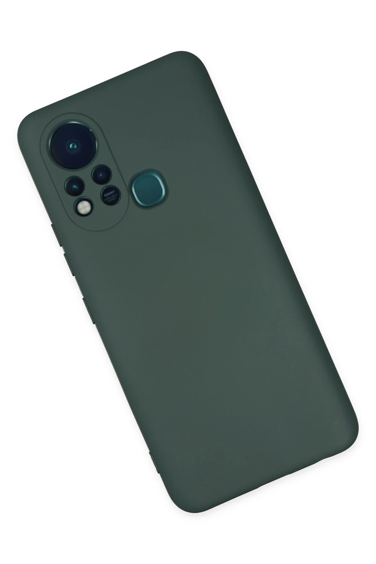 Newface İnfinix Hot 11s Kılıf Nano içi Kadife Silikon - Koyu Yeşil