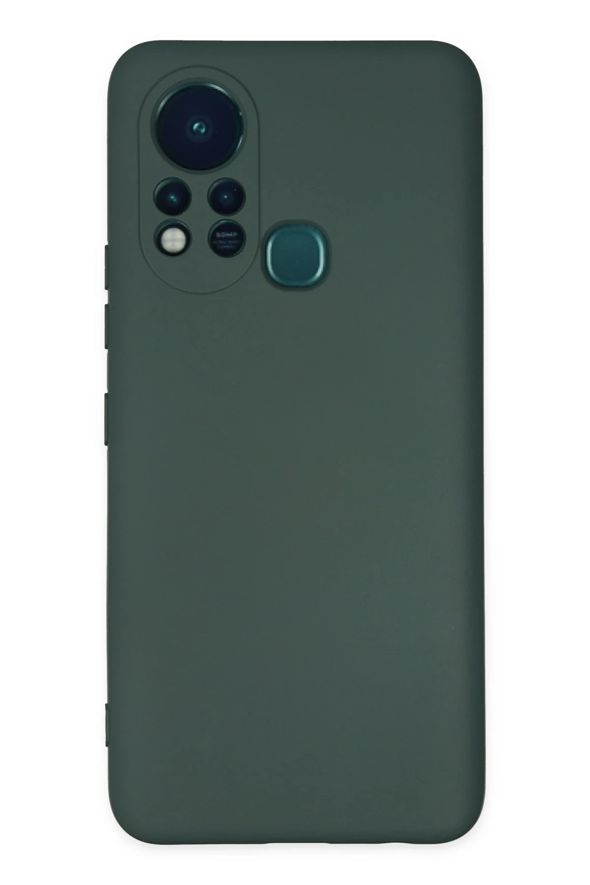 Newface İnfinix Hot 11s Kılıf Nano içi Kadife Silikon - Koyu Yeşil
