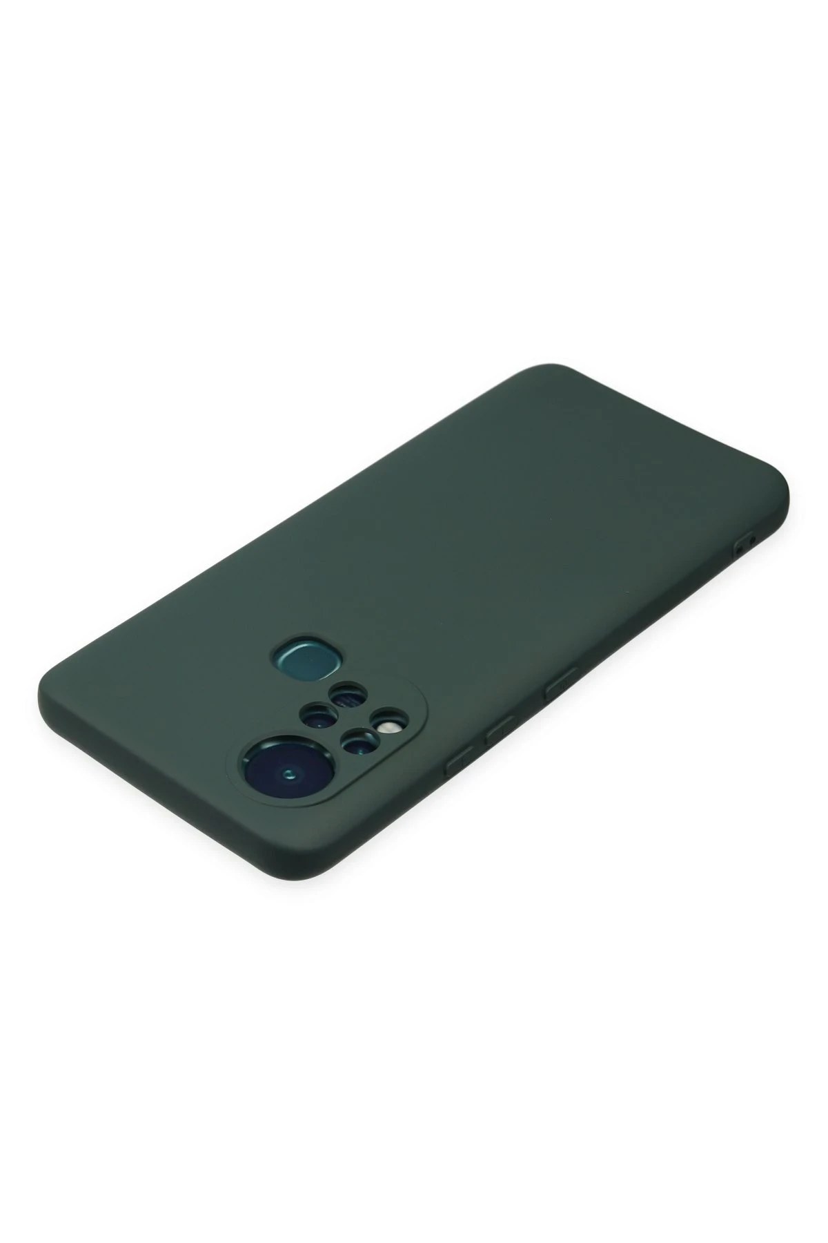 Newface İnfinix Hot 11s Kılıf Nano içi Kadife Silikon - Koyu Yeşil