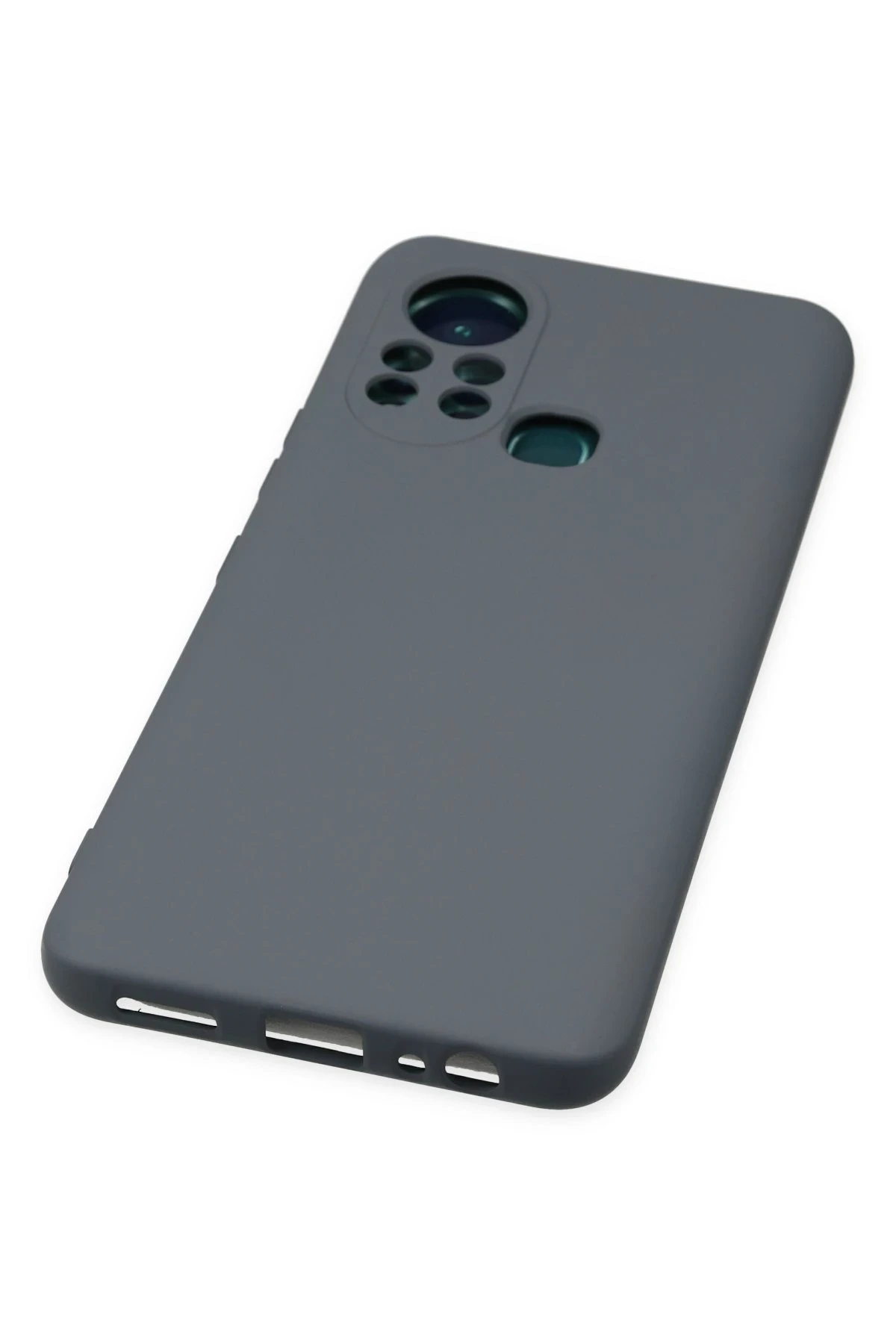 Newface İnfinix Hot 11s Kılıf Nano içi Kadife Silikon - Gri