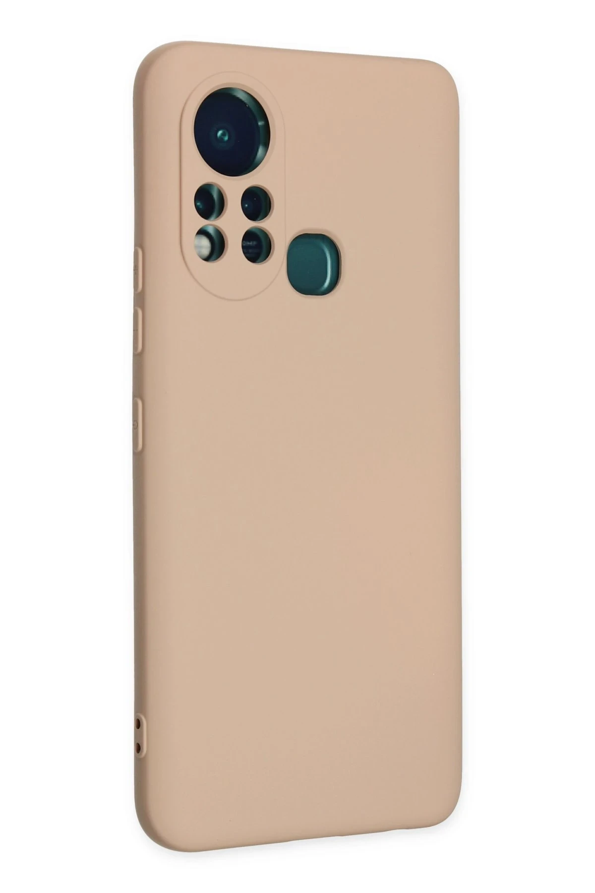 Newface İnfinix Hot 11s Kılıf Nano içi Kadife Silikon - Pudra