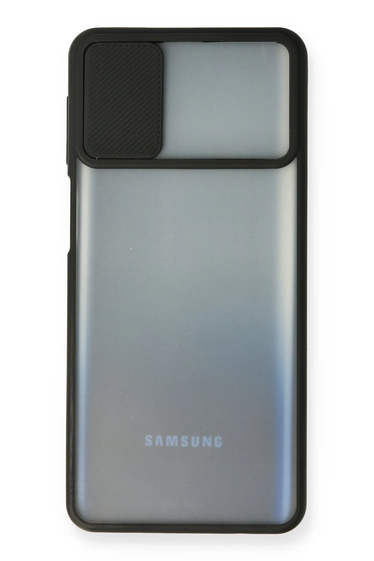 Newface Samsung Galaxy M31S Kılıf Palm Buzlu Kamera Sürgülü Silikon - Siyah — görsel 2