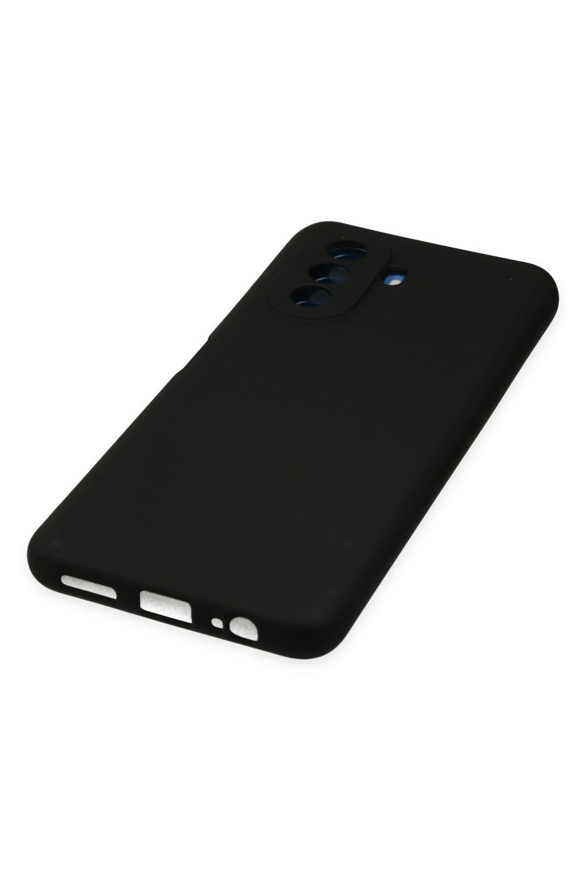 Newface Huawei Nova Y70 Kılıf Nano içi Kadife Silikon - Siyah