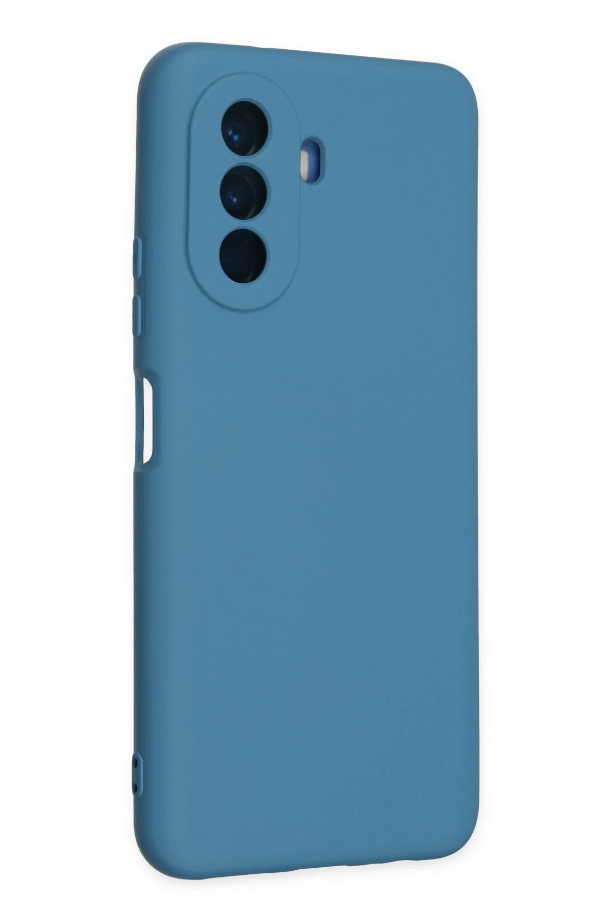 Newface Huawei Nova Y70 Kılıf Nano içi Kadife Silikon - Mavi