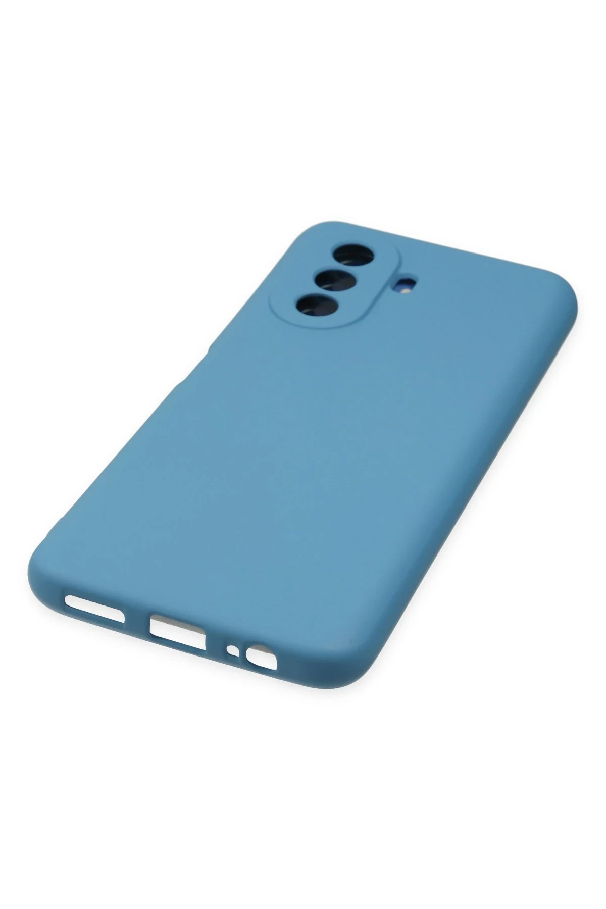 Newface Huawei Nova Y70 Kılıf Nano içi Kadife Silikon - Mavi