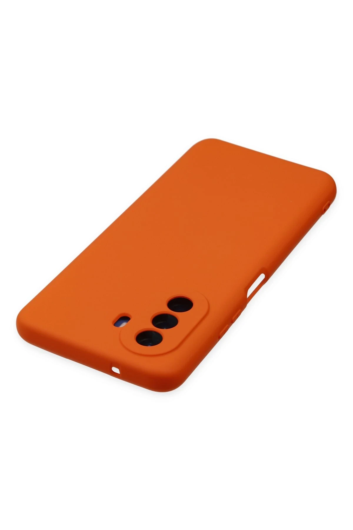 Newface Huawei Nova Y70 Kılıf Nano içi Kadife Silikon - Turuncu