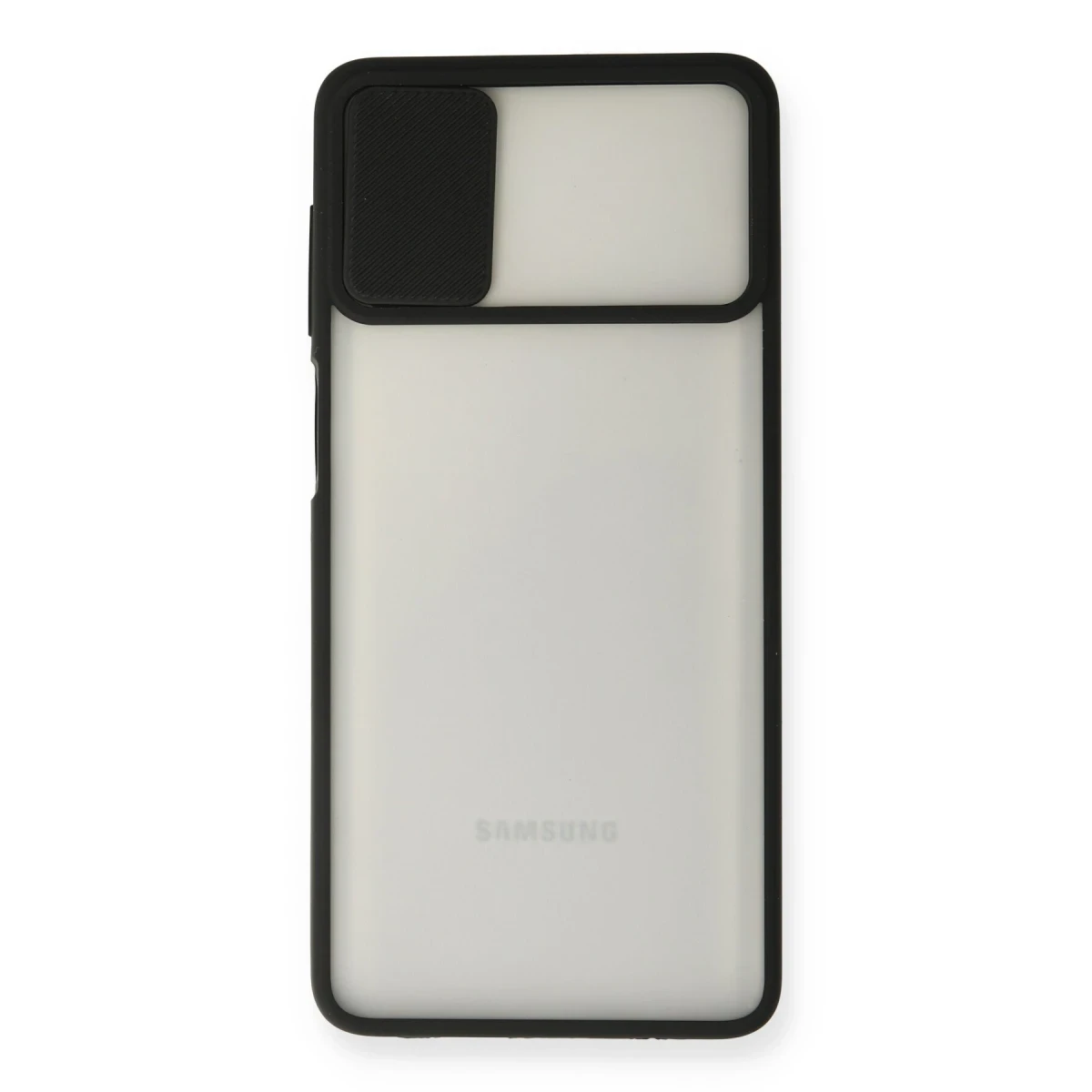 Newface Samsung Galaxy M51 Kılıf Palm Buzlu Kamera Sürgülü Silikon - Siyah — görsel 5