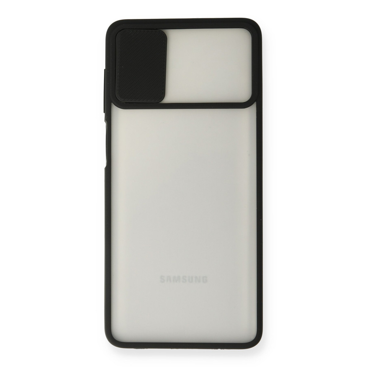 Newface Samsung Galaxy M51 Kılıf Palm Buzlu Kamera Sürgülü Silikon - Siyah — görsel 8