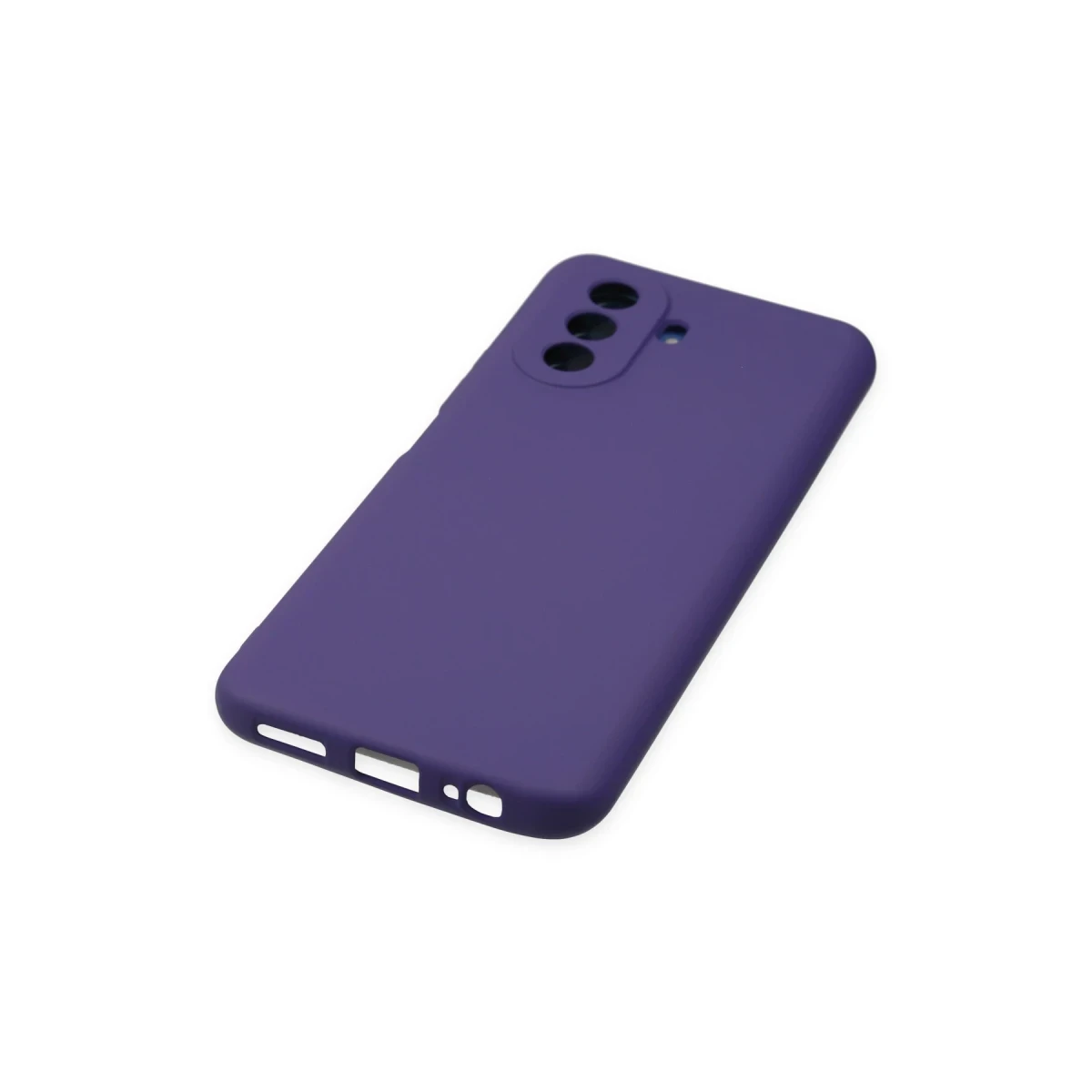 Huawei Nova Y70 Kılıf Nano içi Kadife Silikon - Mor