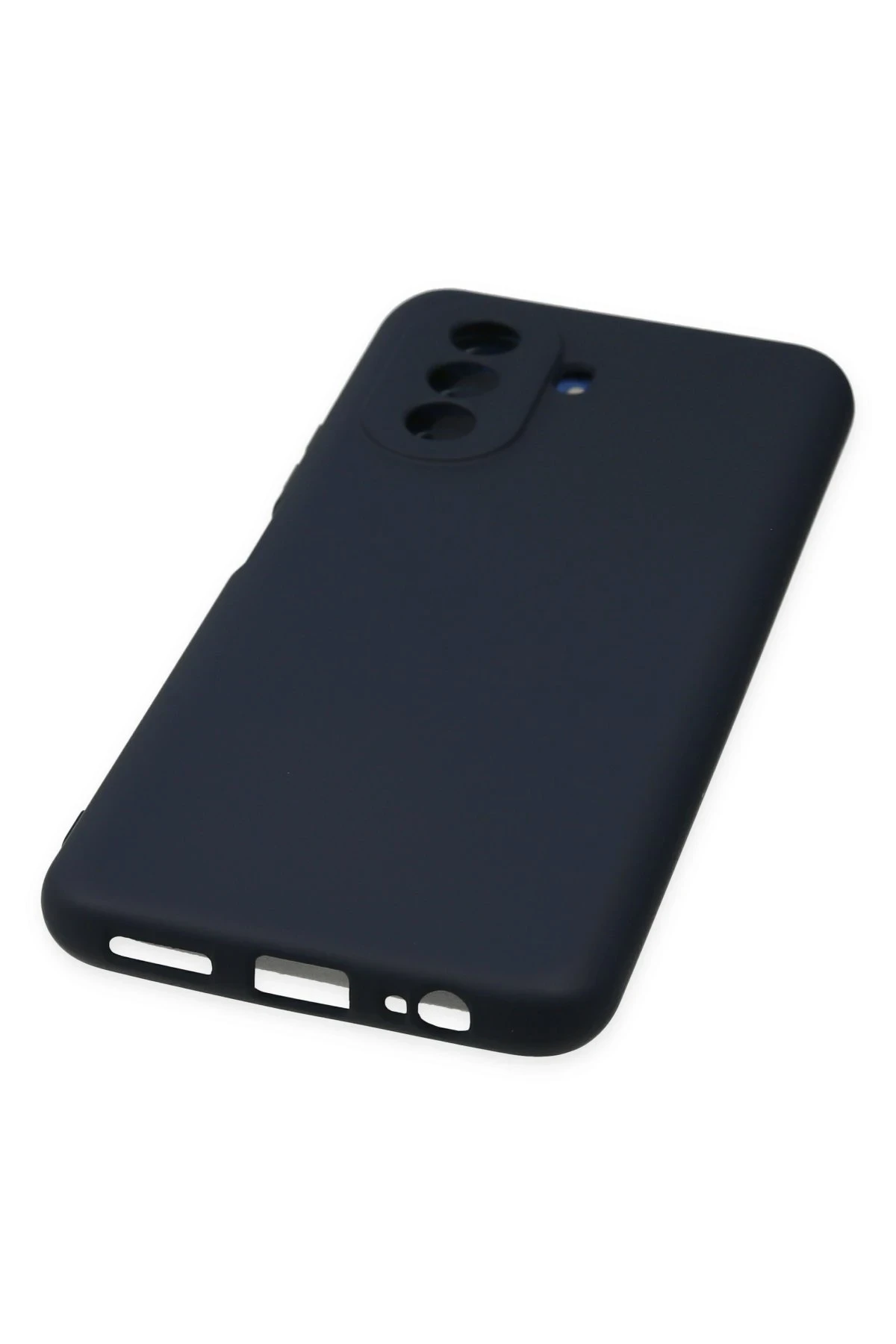 Newface Huawei Nova Y70 Kılıf Nano içi Kadife Silikon - Lacivert