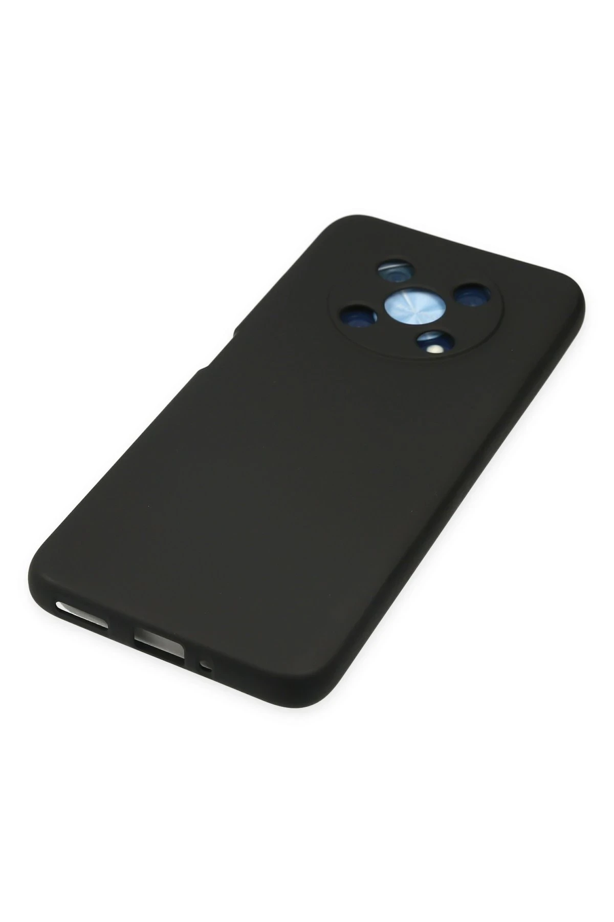 Newface Huawei Nova Y90 Kılıf Nano içi Kadife Silikon - Siyah
