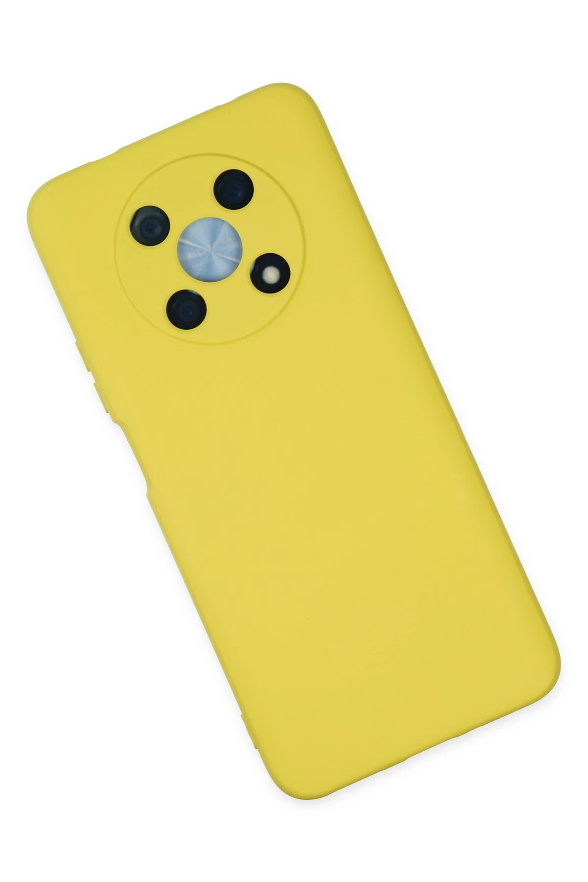 Newface Huawei Nova Y90 Kılıf Nano içi Kadife Silikon - Sarı