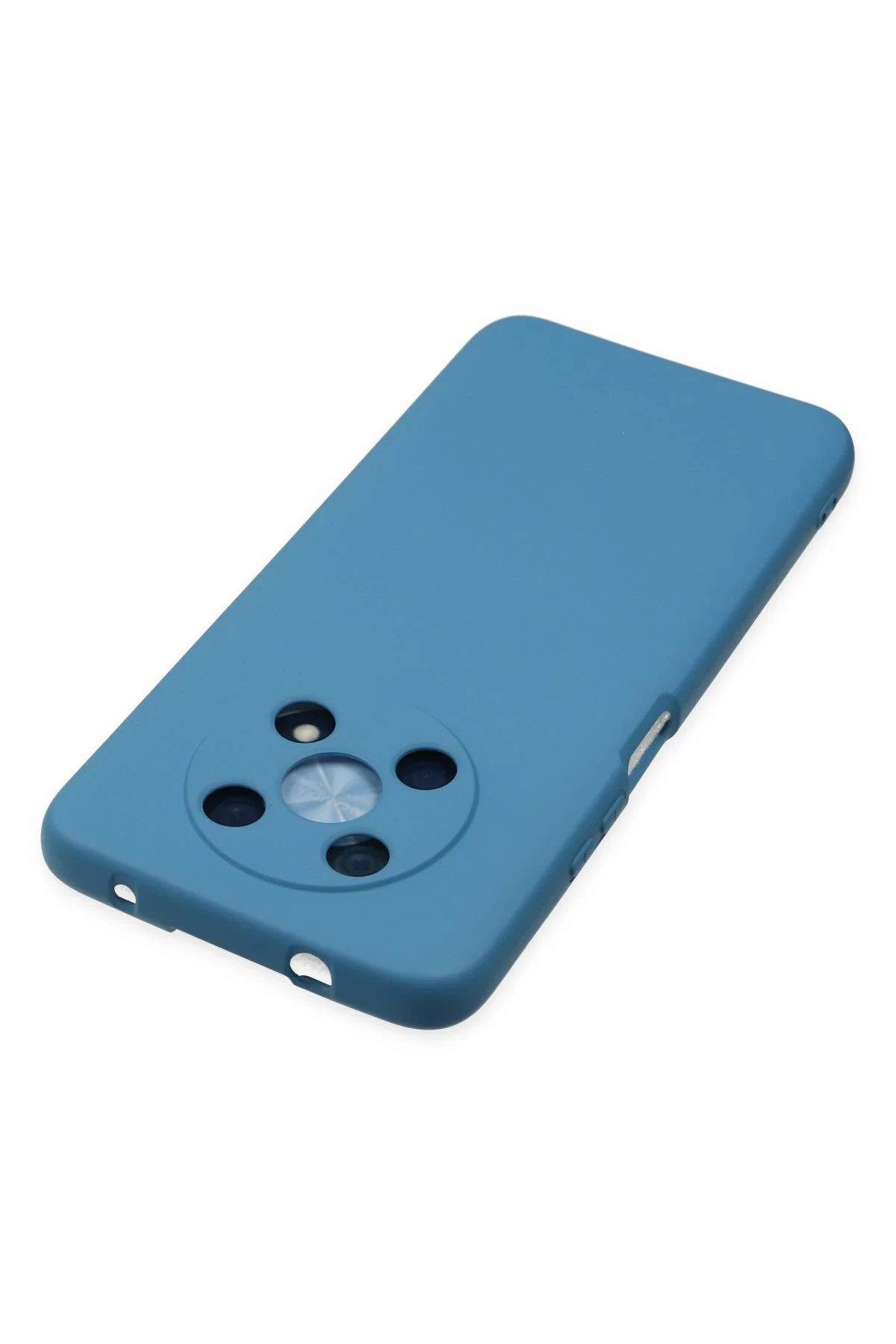 Newface Huawei Nova Y90 Kılıf Nano içi Kadife Silikon - Mavi