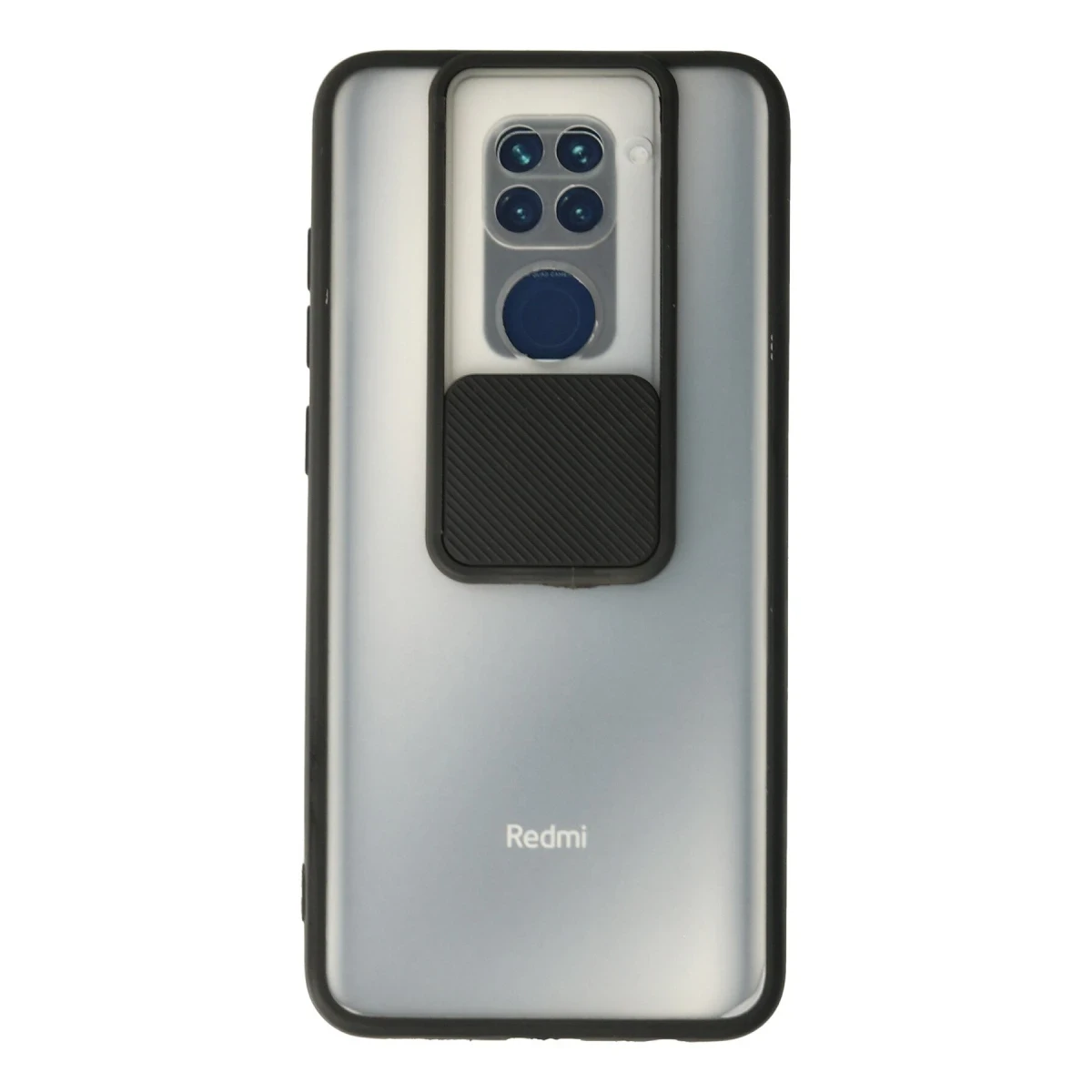 Newface Xiaomi Redmi Note 9 Kılıf Palm Buzlu Kamera Sürgülü Silikon - Siyah — görsel 4