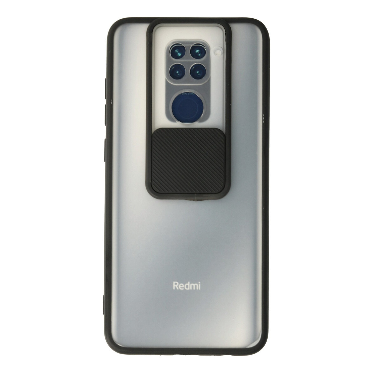 Newface Xiaomi Redmi Note 9 Kılıf Palm Buzlu Kamera Sürgülü Silikon - Siyah — görsel 7
