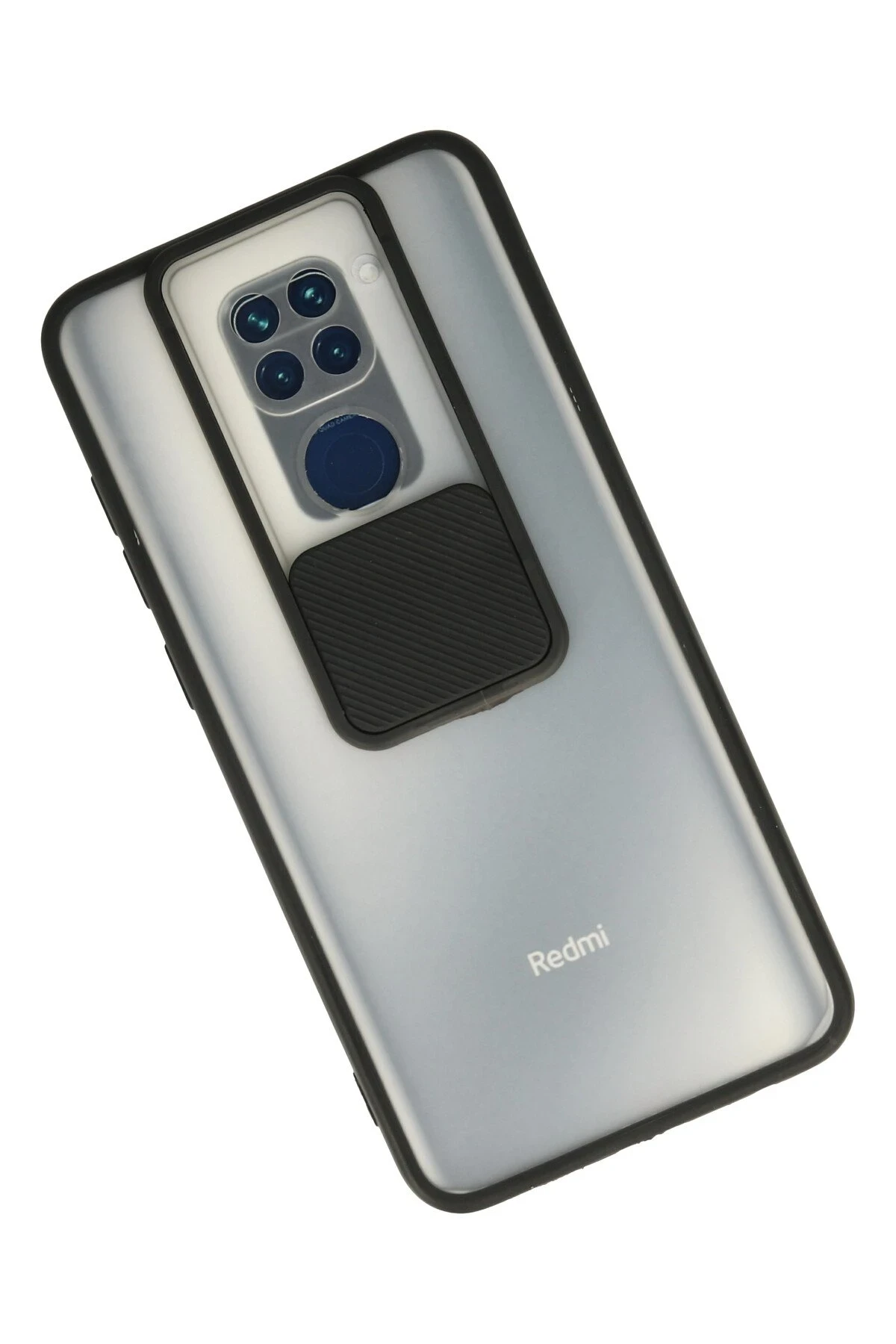 Newface Xiaomi Redmi Note 9 Kılıf Palm Buzlu Kamera Sürgülü Silikon - Siyah — görsel 2