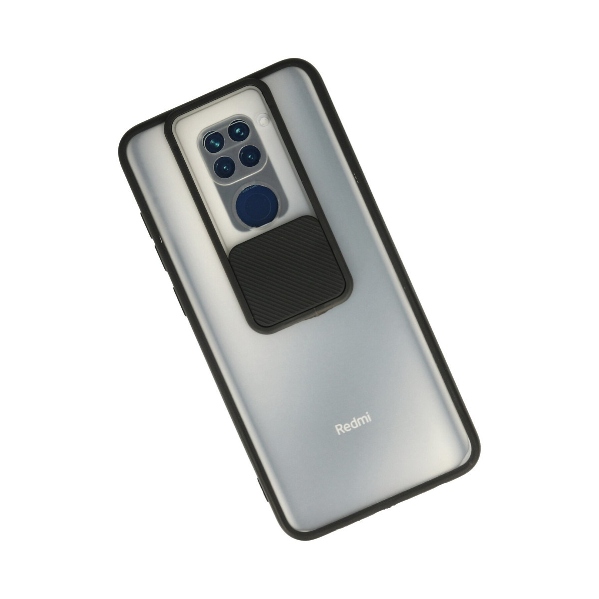 Newface Xiaomi Redmi Note 9 Kılıf Palm Buzlu Kamera Sürgülü Silikon - Siyah — görsel 8