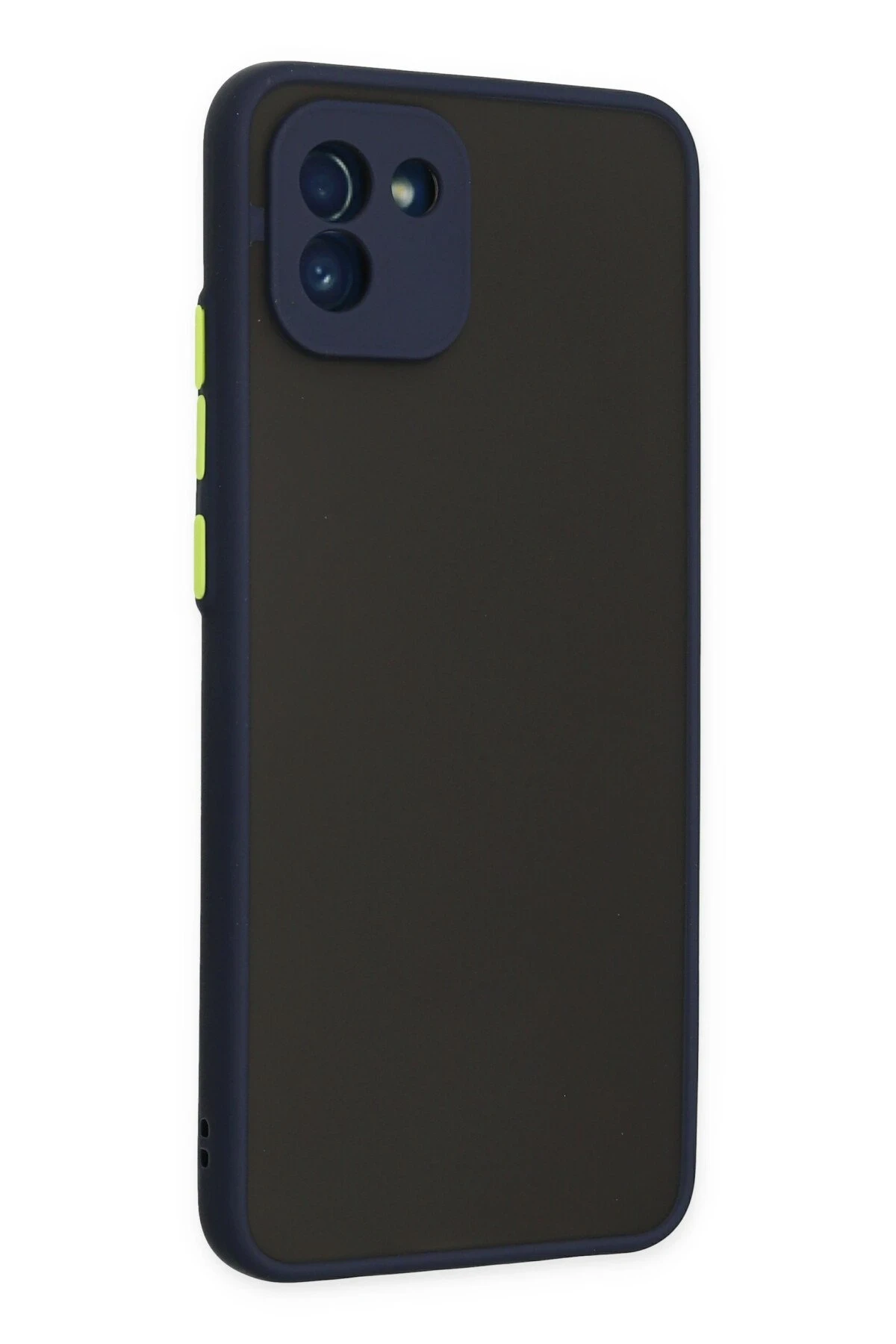 Newface Samsung Galaxy A03 Kılıf Montreal Silikon Kapak - Lacivert