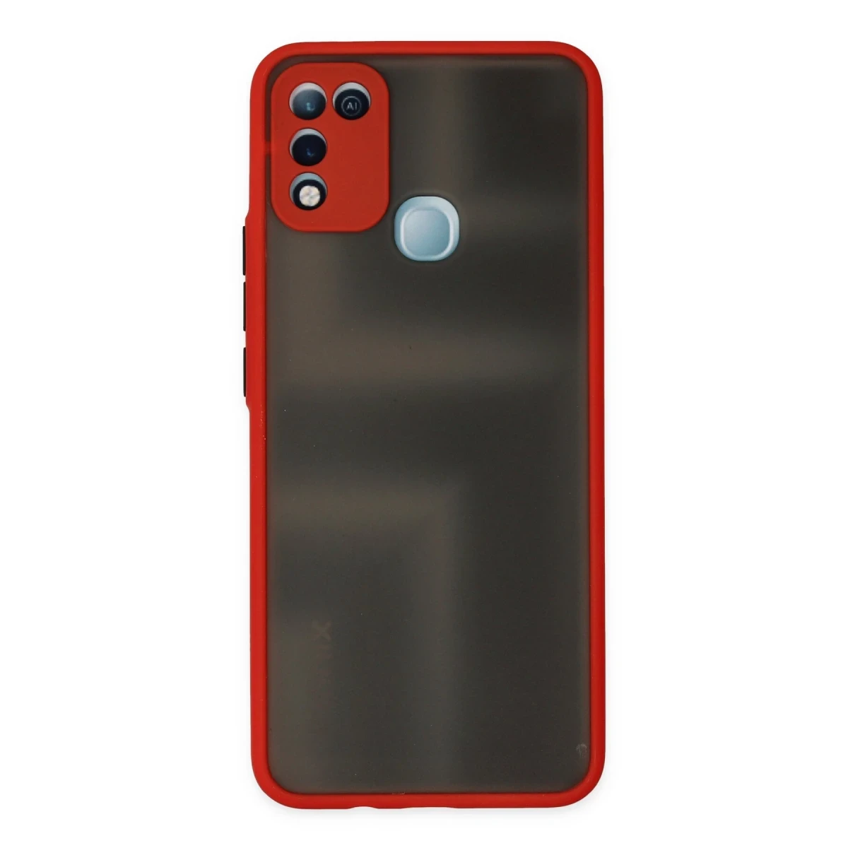 Newface İnfinix Hot 10 Play Kılıf Montreal Silikon Kapak - Kırmızı
