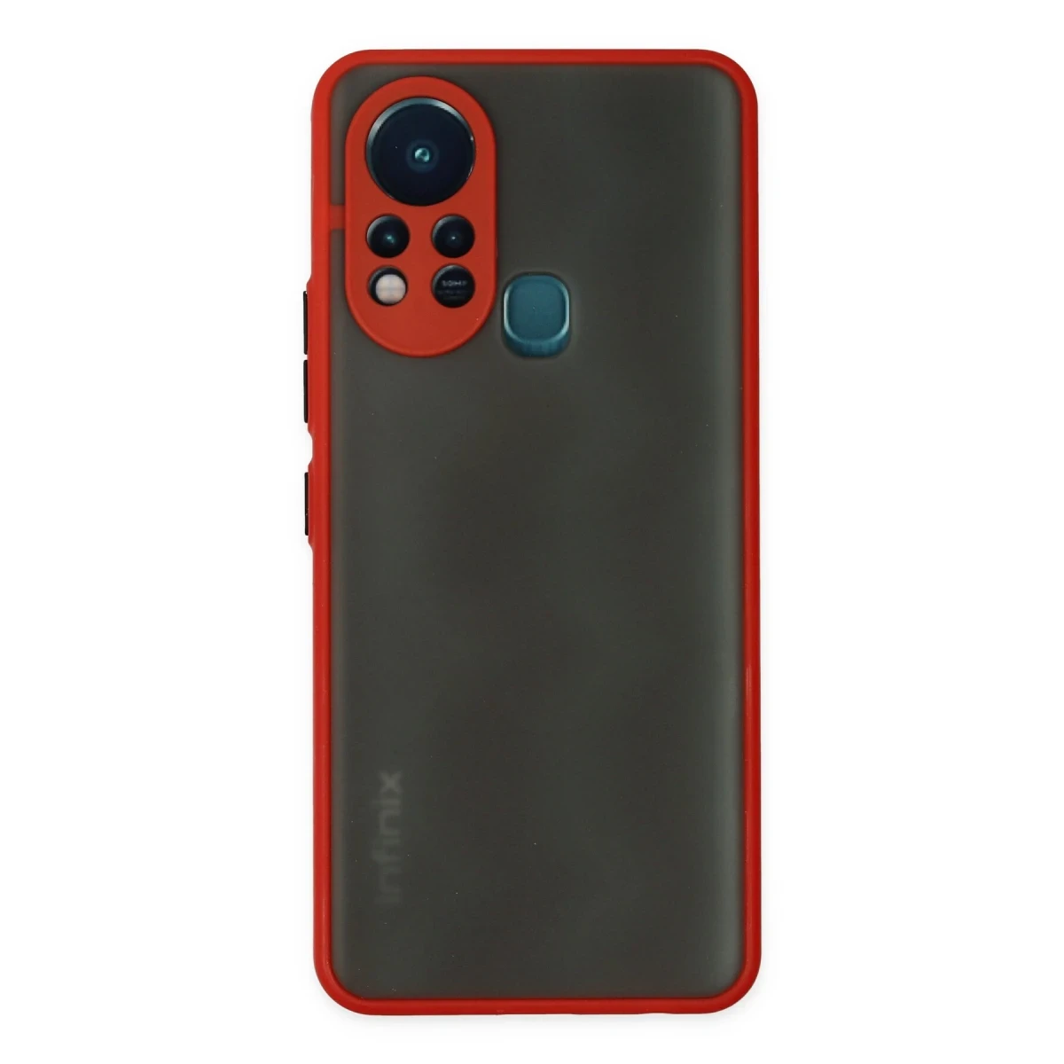 Newface İnfinix Hot 11s Kılıf Montreal Silikon Kapak - Kırmızı