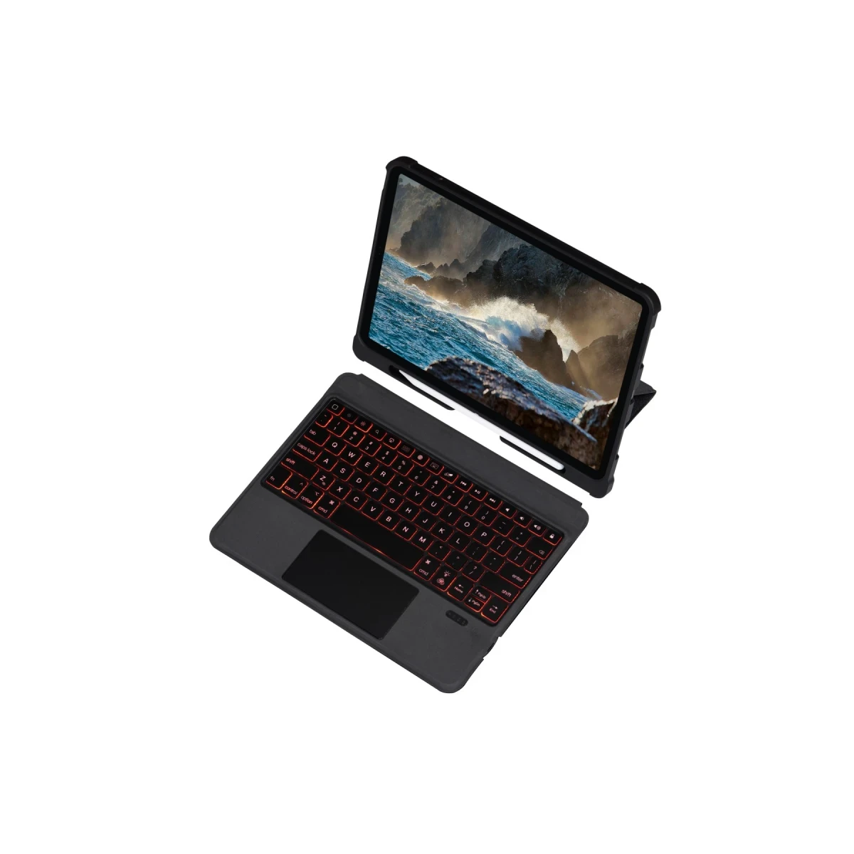 Newface Apple T5206D iPad 10.2 (7.nesil) Kılıf İnter Ledli Klavyeli Tablet Kılıfı - Siyah — görsel 12