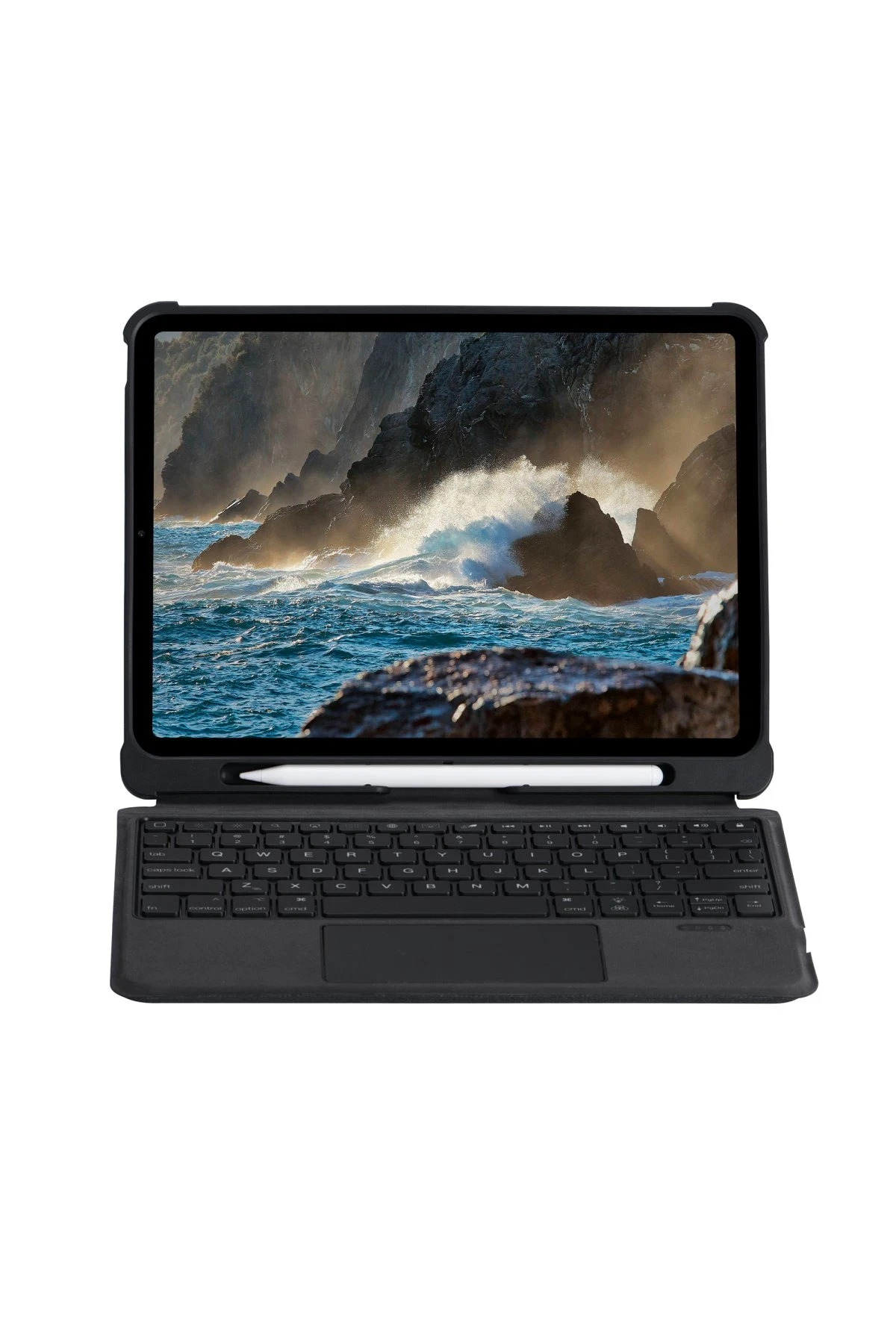 Newface Apple T5206D iPad 10.2 (7.nesil) Kılıf İnter Ledli Klavyeli Tablet Kılıfı - Siyah — görsel 2