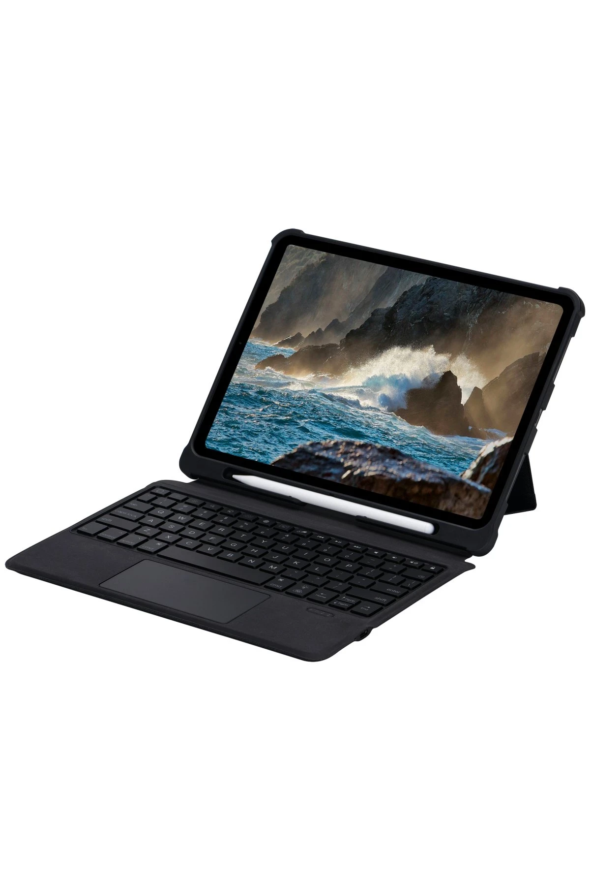 Newface Apple T5206D iPad 10.2 (7.nesil) Kılıf İnter Ledli Klavyeli Tablet Kılıfı - Siyah — görsel 5