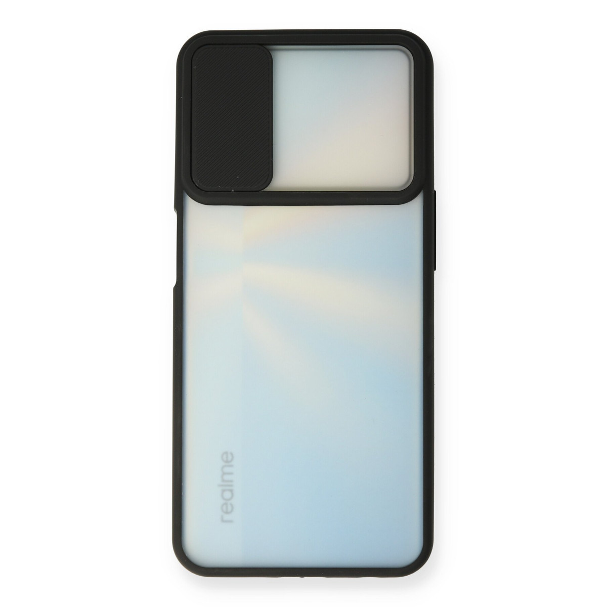 Newface Realme 7 Kılıf Palm Buzlu Kamera Sürgülü Silikon - Siyah — görsel 8