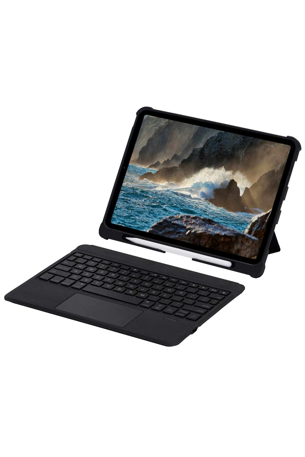 Newface Apple T5206D iPad 10.2 (7.nesil) Kılıf İnter Ledli Klavyeli Tablet Kılıfı - Siyah — görsel 8